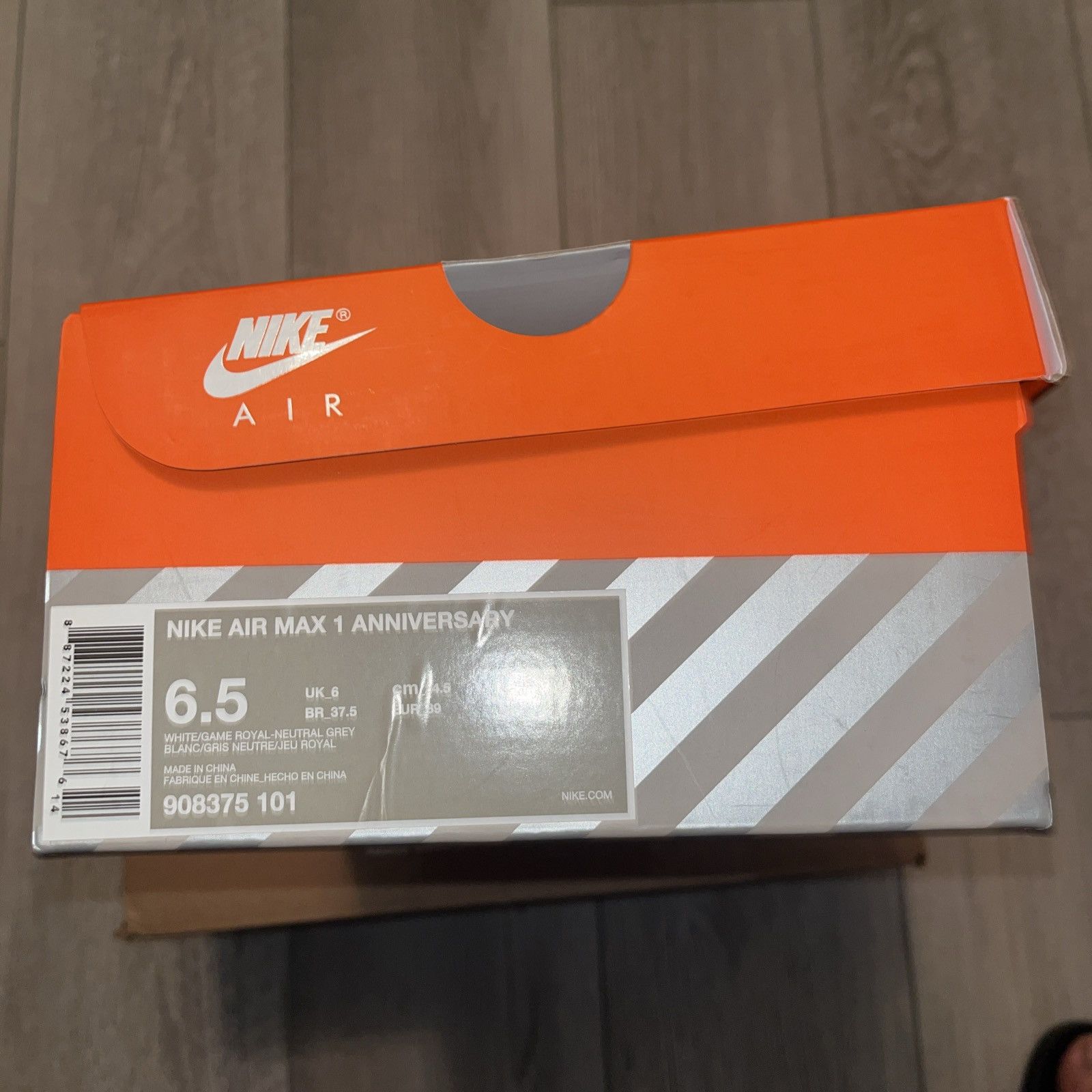 Nike Nike air max 1 anniversary Royal (2017) Size US 6.5 / EU 39-40 - 10 Thumbnail