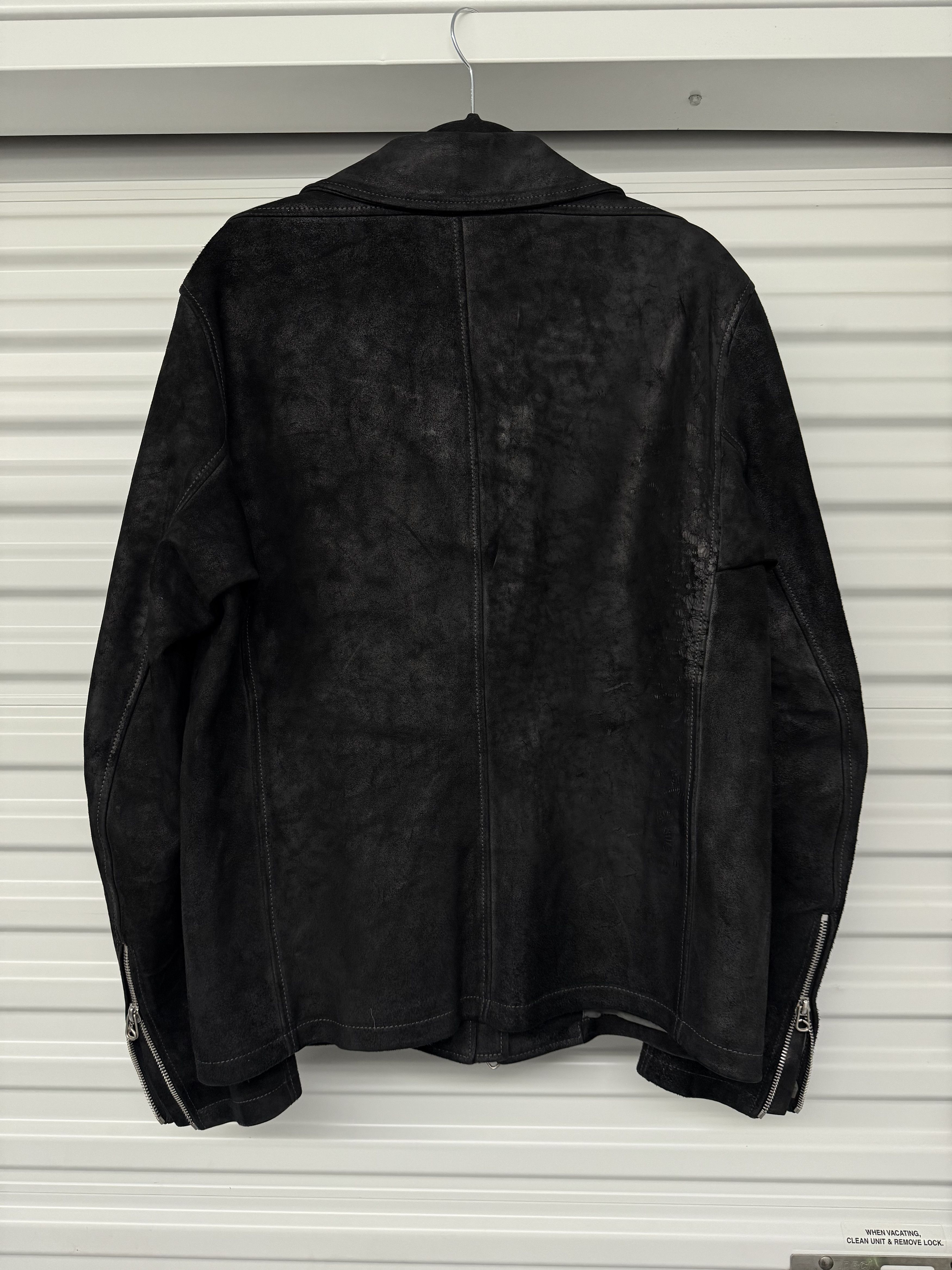 Deepti Cordovan Horse Leather Jacket Membrane Black Size 52 m-l Size US M / EU 48-50 / 2 - 3 Thumbnail