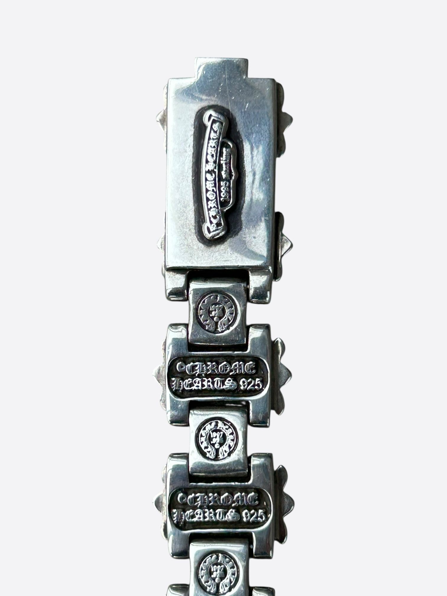 Chrome Hearts Chrome Hearts Silver Fleur De Lis H-Link Bracelet Size ONE SIZE - 6 Thumbnail