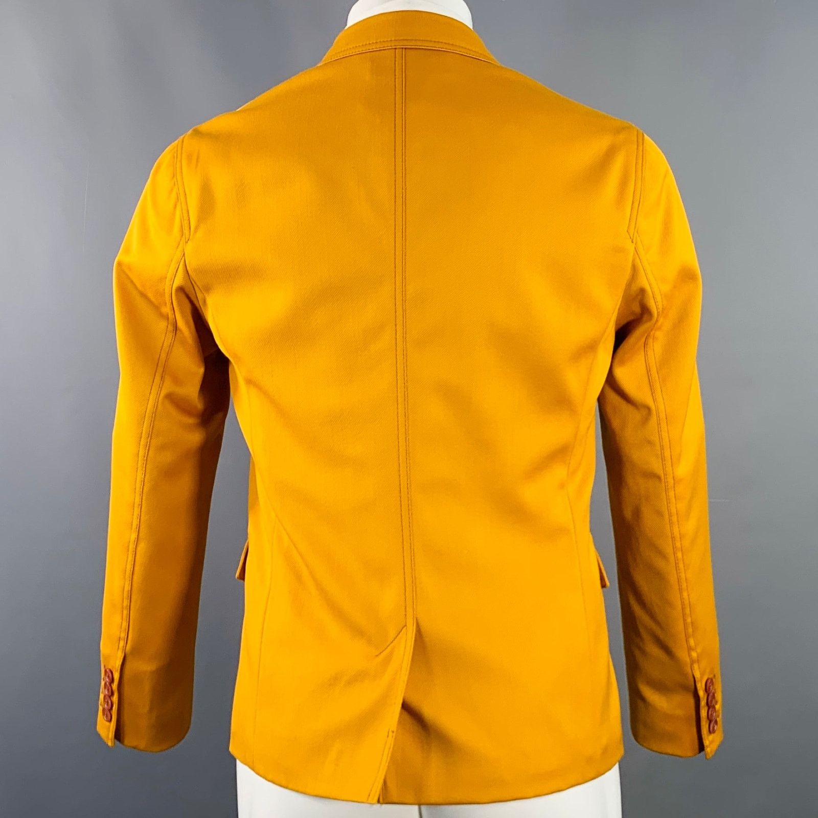 Sies Marjan SIES MARJAN Twill Virgin Wool Contrast Stitch Sport Coat Size 36R - 4 Thumbnail