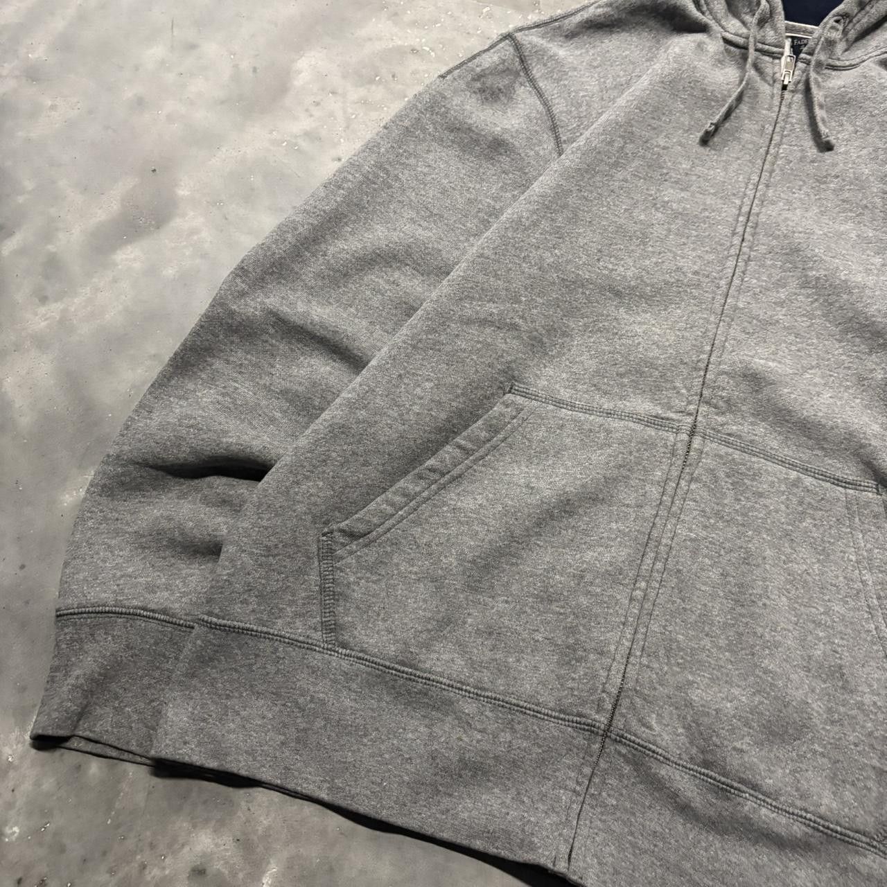 Japanese Brand × Vintage Crazy Vintage Y2K/2000s Grey Blank Streetwear Essential Zip Up Hoodie! Size US L / EU 52-54 / 3 - 3 Thumbnail