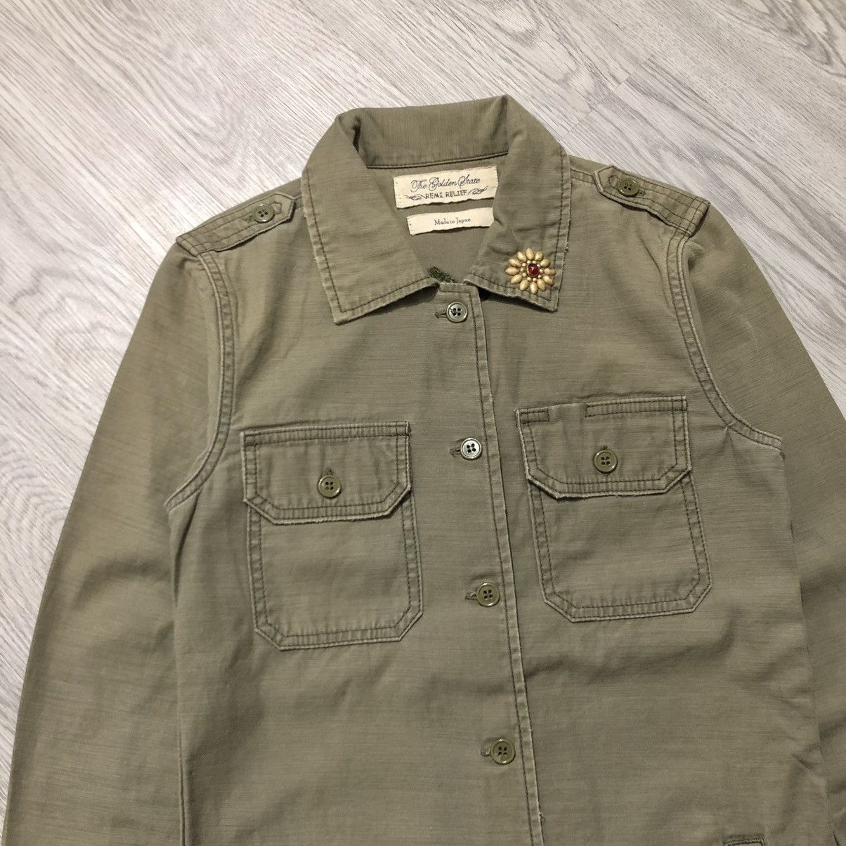Remi Relief 🇯🇵 Remi Relief Japan Workshirt Double Pocket Military Green Size US XS / EU 42 / 0 - 3 Thumbnail