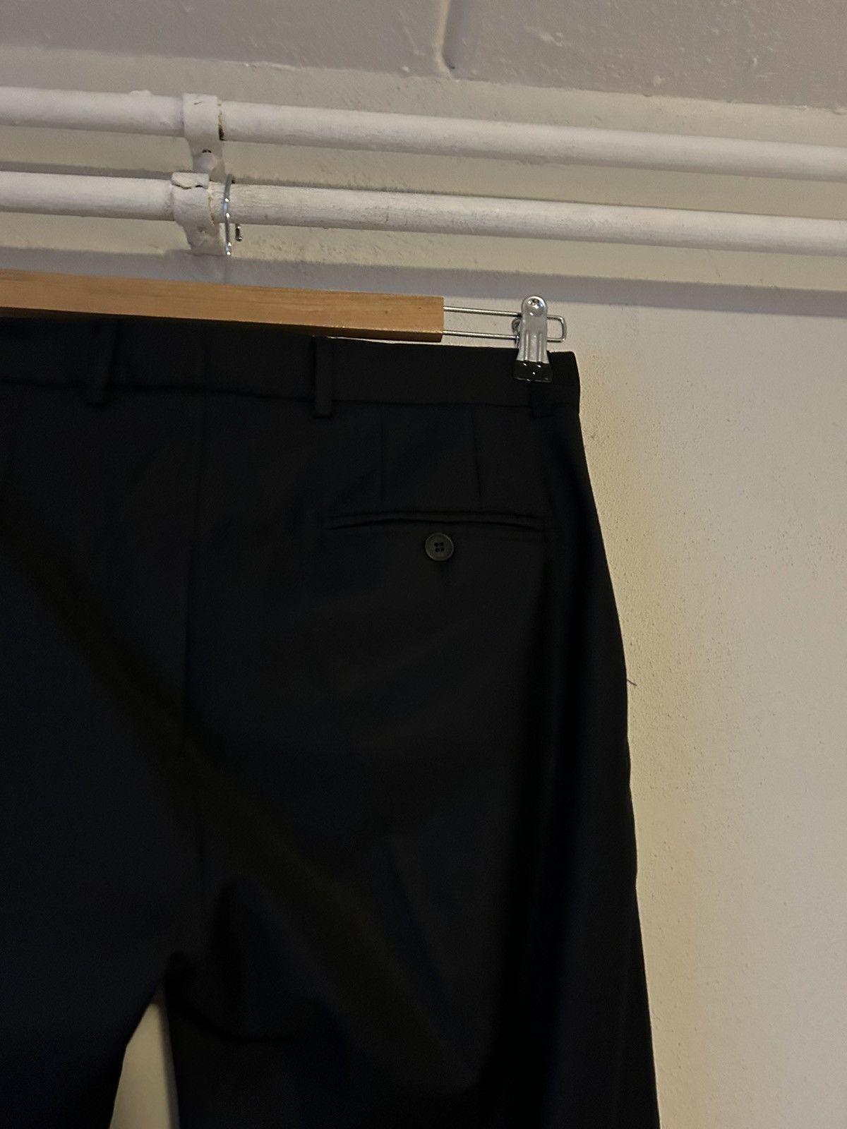 Bottega Veneta Bottega Veneta Black Tailored Trousers - Size 46 Size US 30 / EU 46 - 8 Thumbnail