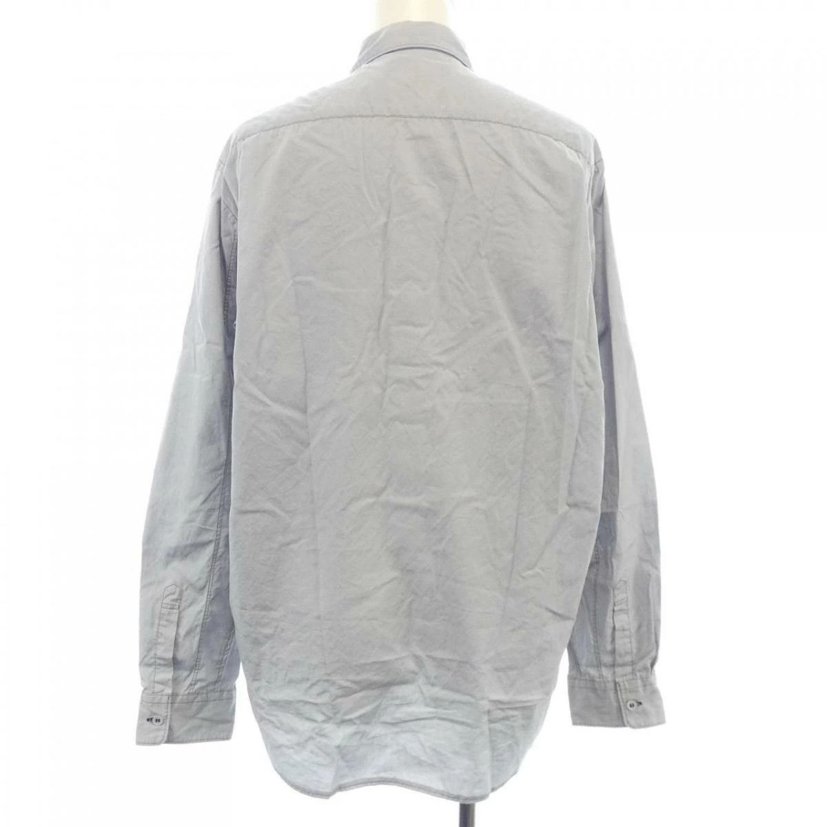 Comme des Garcons Homme Plus Shirt Cotton Wool Long Sleeve Button Up Plain Gray Size US M / EU 48-50 / 2 - 2 Thumbnail
