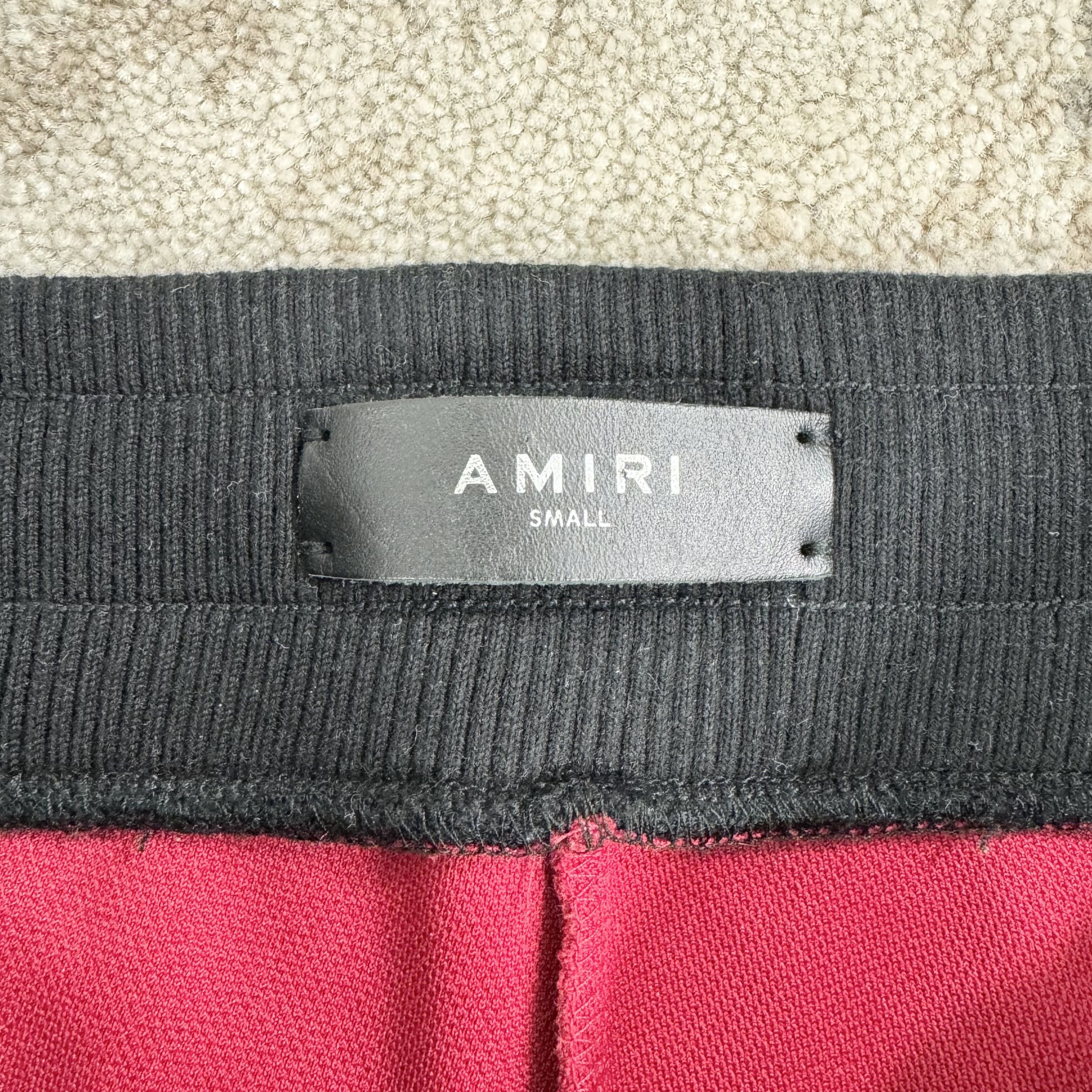 Amiri Amiri Cotton Logo Stripe Sweatpants In Red RRP £680 Size US 30 / EU 46 - 5 Thumbnail