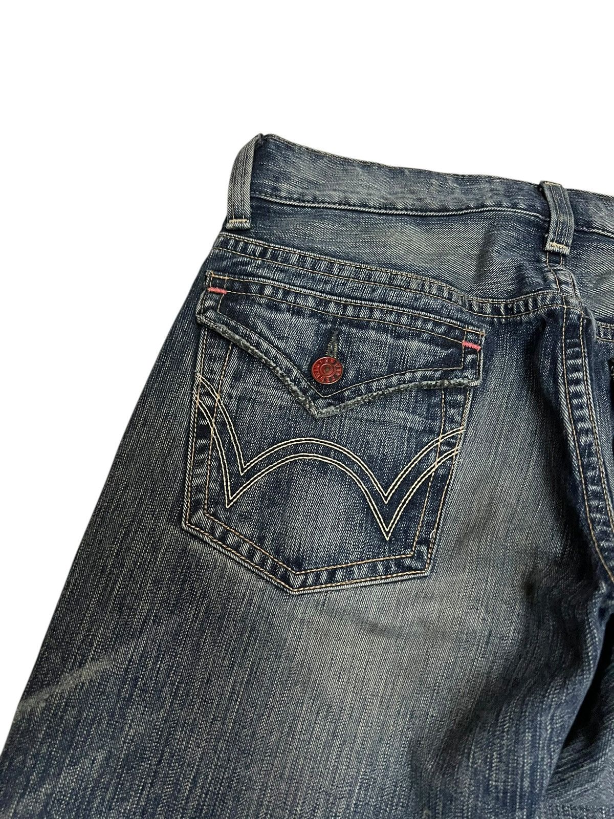 Edwin Vintage Edwin 503 Blue Trip Distress Jean Size US 32 / EU 48 - 17 Thumbnail
