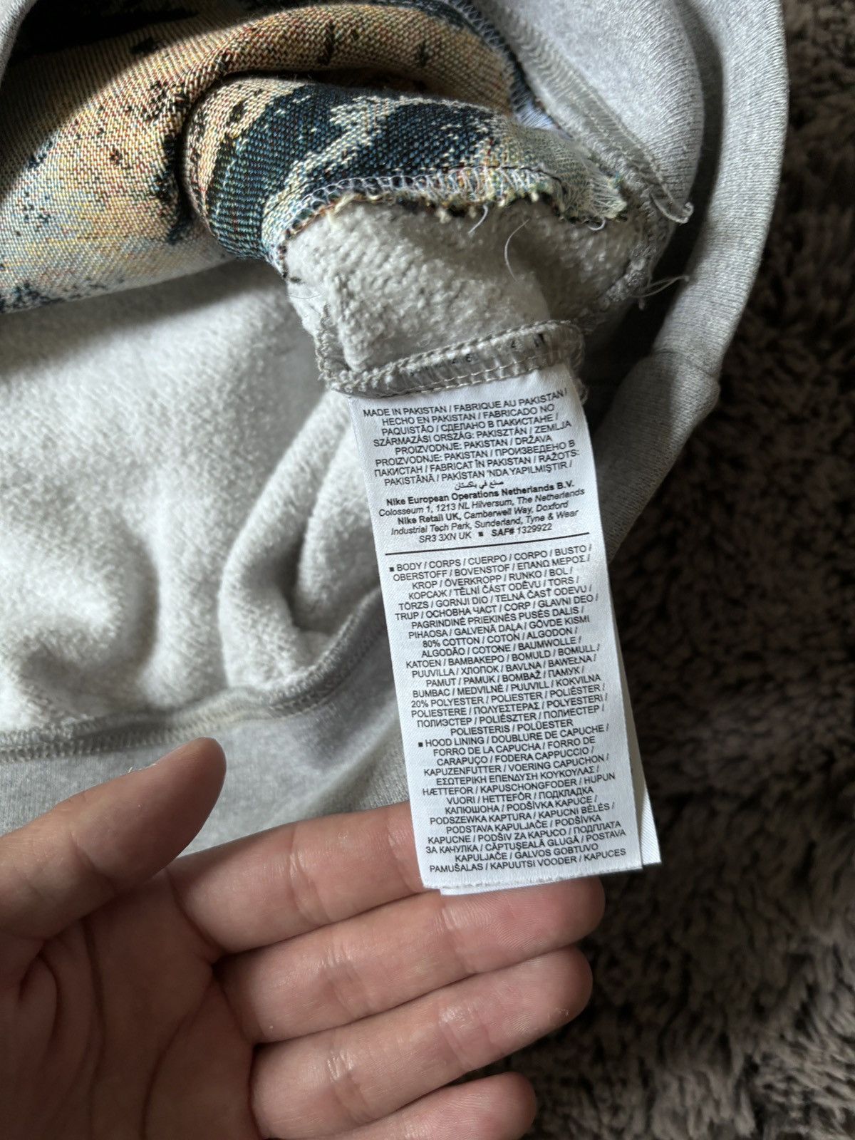 Nike Nike Reworked Summer Vibe grey hoodie Size US M / EU 48-50 / 2 - 6 Thumbnail