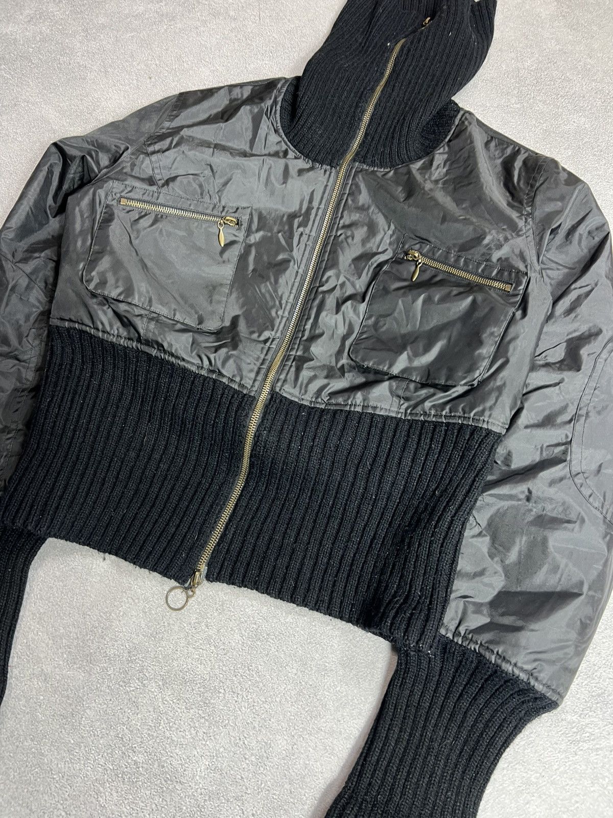Japanese Brand VTG Punk Cargo IfSixWasNine LGB Style Cropped Bomber Jacket Size US S / EU 44-46 / 1 - 4 Thumbnail