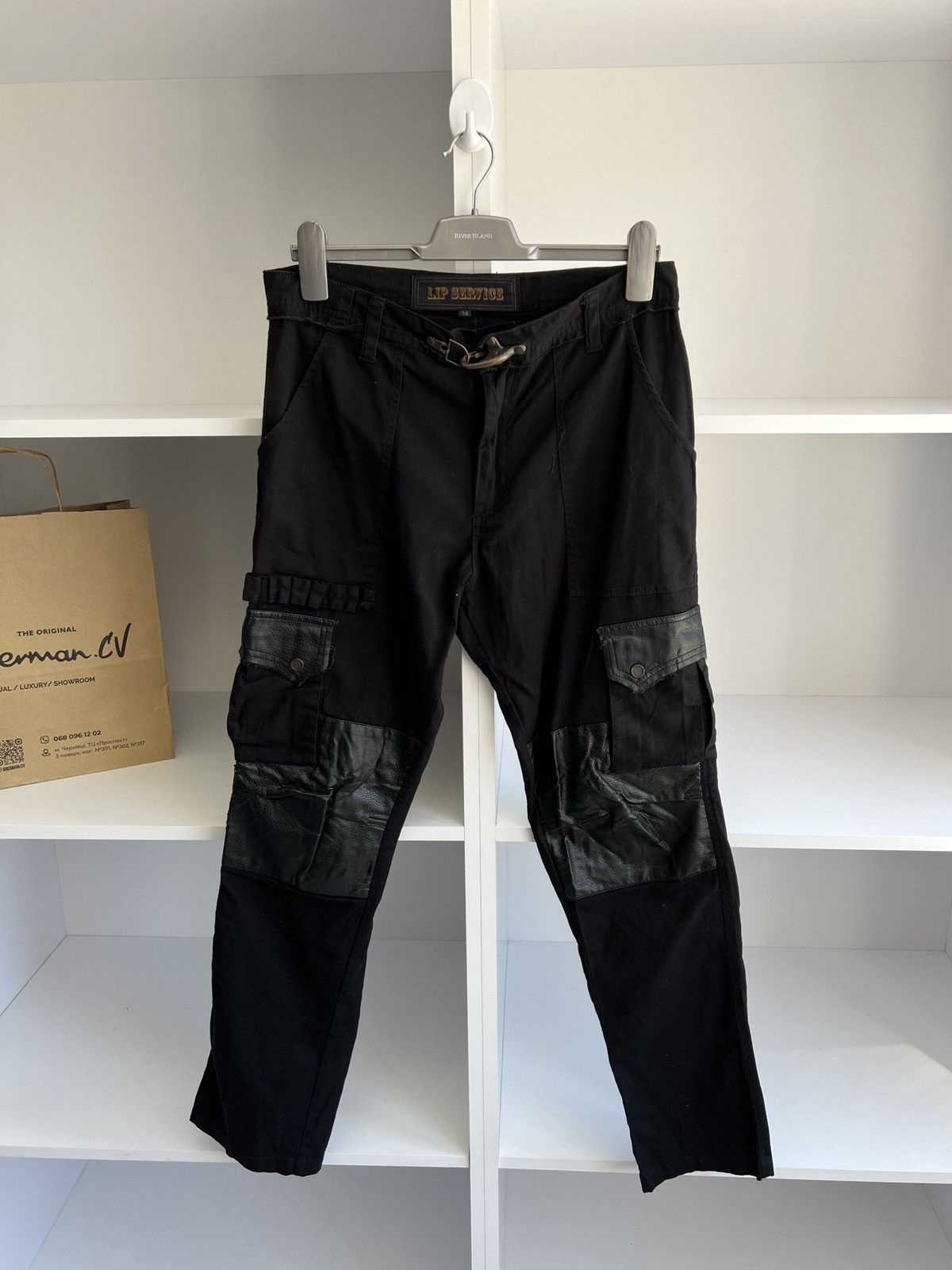 Lip Service × Vintage Lip Service Pants Men's Y2K Grunge Punk Cargo Vintage Goth Size US 34 / EU 50 - 5 Thumbnail