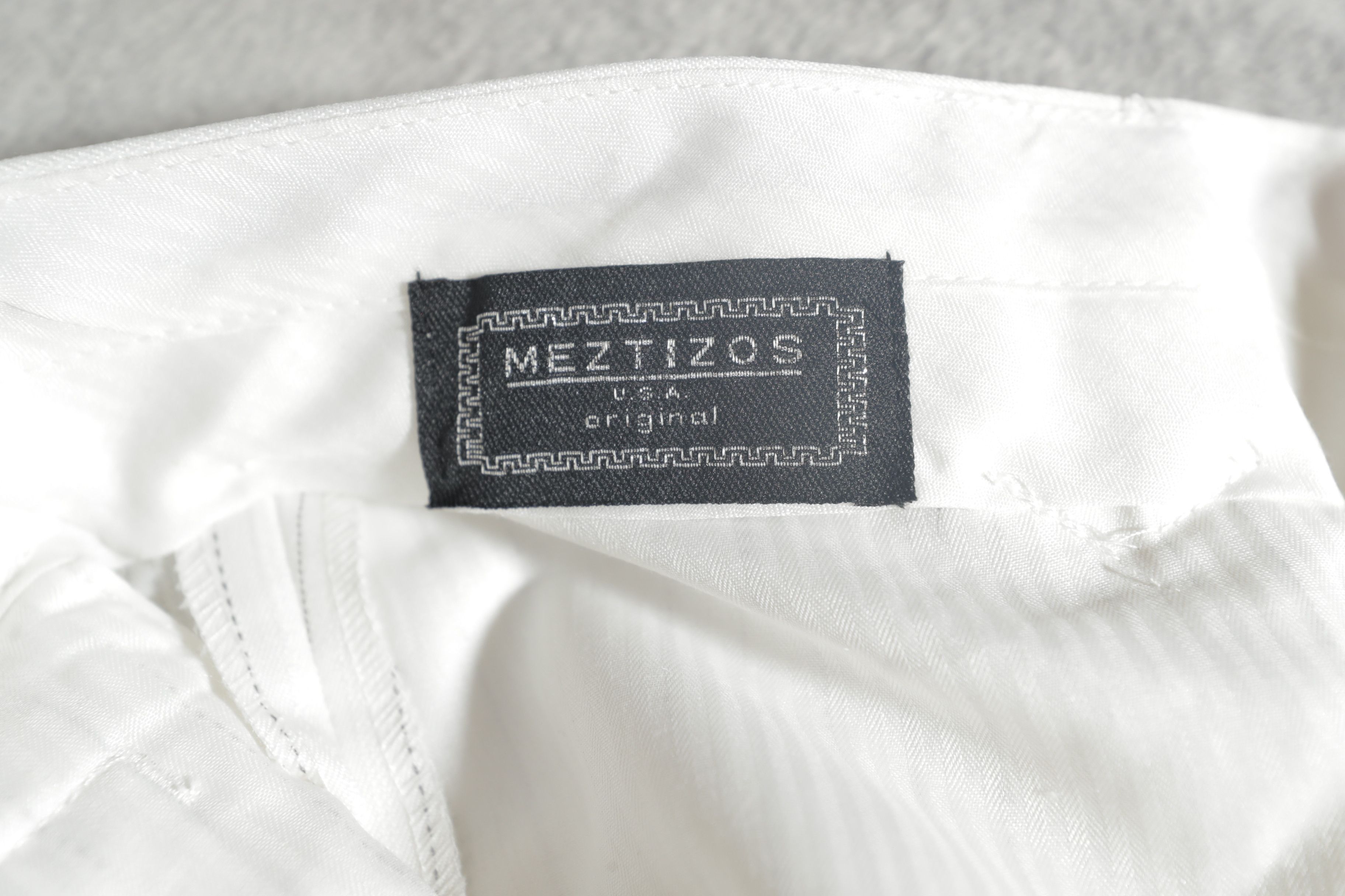 Vintage Meztizos Vintage White Striped Dress Pants (34) Size US 34 / EU 50 - 11 Thumbnail