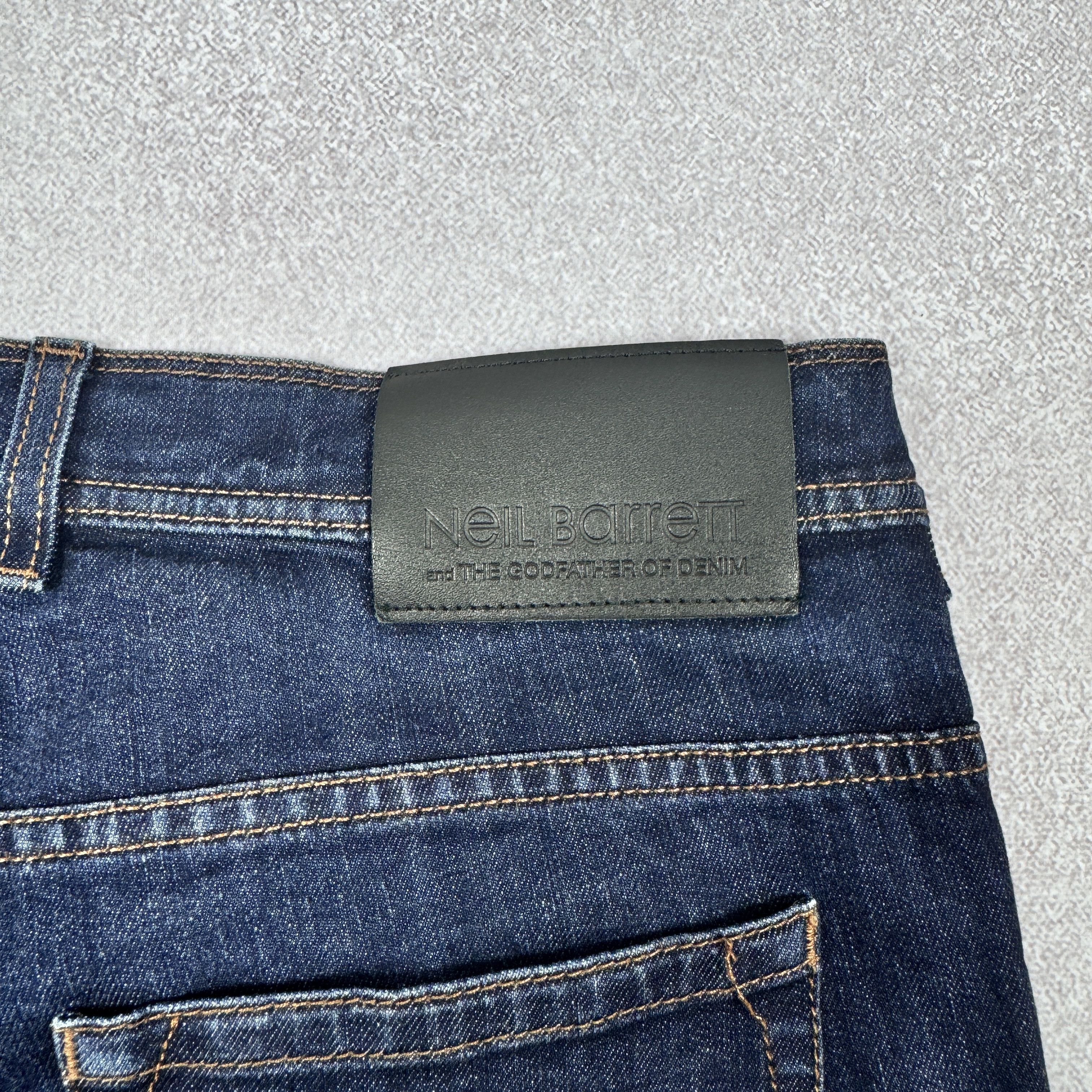Neil Barrett Men`s Neil Barrett Skinny Fit Regular Rise Printed Jeans Size US 32 / EU 48 - 8 Thumbnail
