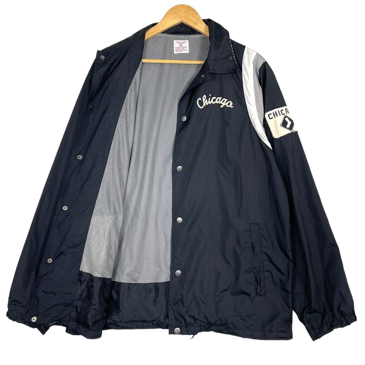 Japanese Brand × MLB × Vintage 💥MLB CHICAGO WHITE SOX SNAP COACH JACKET Size US XL / EU 56 / 4 - 9 Thumbnail