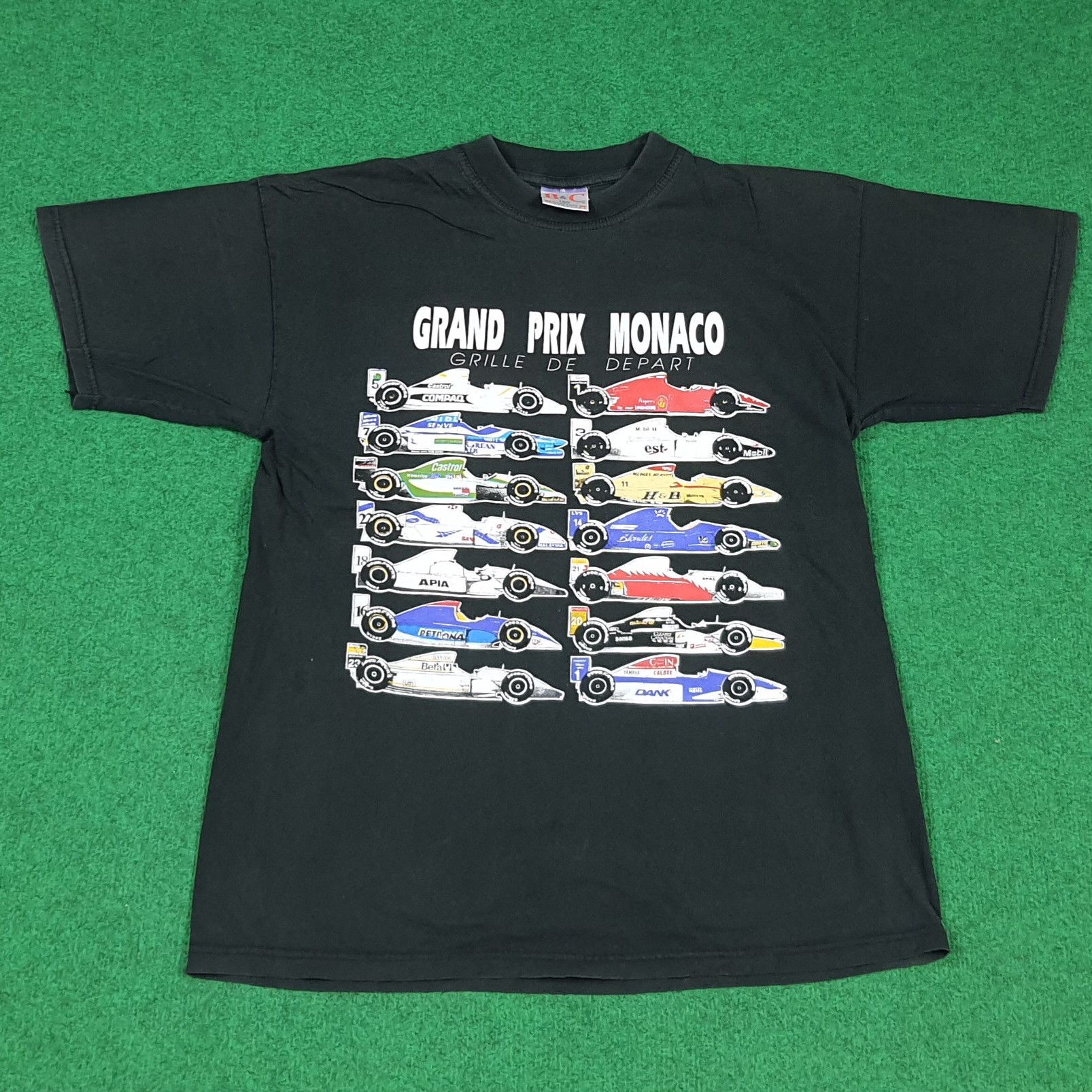 Vintage Vintage Grand Prix Monaco Formula1 Tahier C294N26 Size US M / EU 48-50 / 2 - 1 Thumbnail