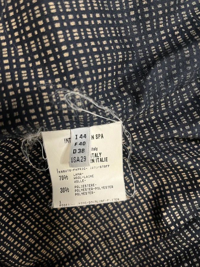 Marithe + Francois Girbaud 2000s Marithé + François Girbaud Navy Wool Buttoned Extra Collar Jacket Size M / US 6-8 / IT 42-44 - 8 Thumbnail