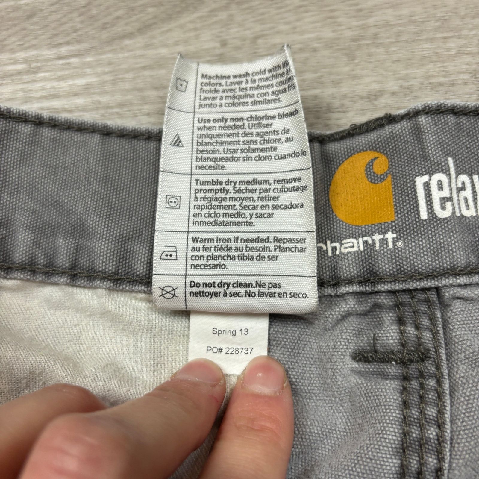 Carhartt Carhartt Relaxed Fit Canvas Cargo Work Pant 36x30.5 Workwear Size US 36 / EU 52 - 6 Thumbnail