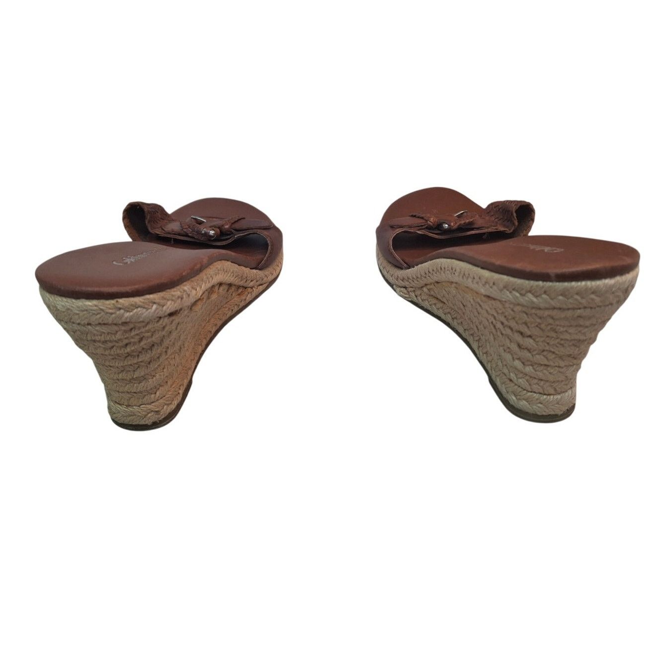 Coldwater Creek Coldwater Creek Womens Size 8.5M Leather Slip On Sandals Size US 8.5 / IT 38.5 - 3 Thumbnail