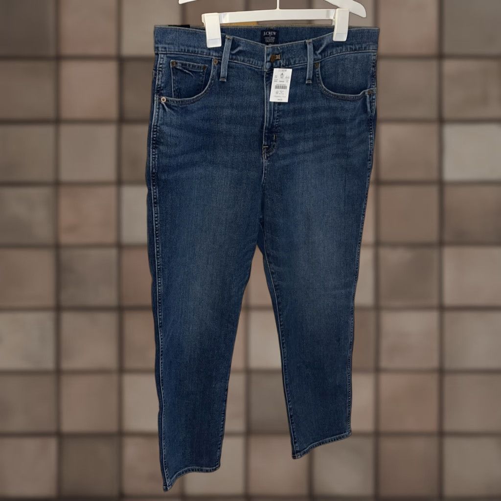 J.Crew J.Crew High Rise Classic Jeans Womens 33x27.5 Blue Stretch 14" Rise Denim Regular Size 24" / US 00 / IT 34 - 1 Thumbnail