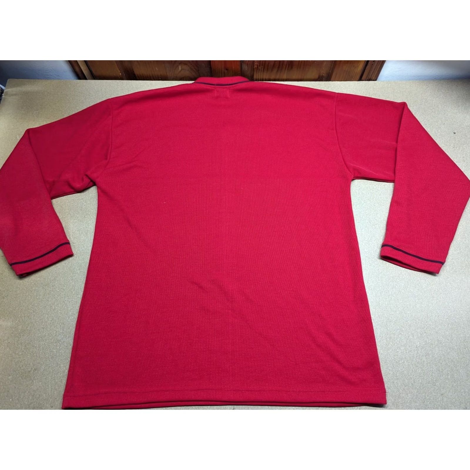 Nike VINTAGE Nike Airliner Golf Shirt Mens L Red Long Sleeves Size US L / EU 52-54 / 3 - 2 Thumbnail