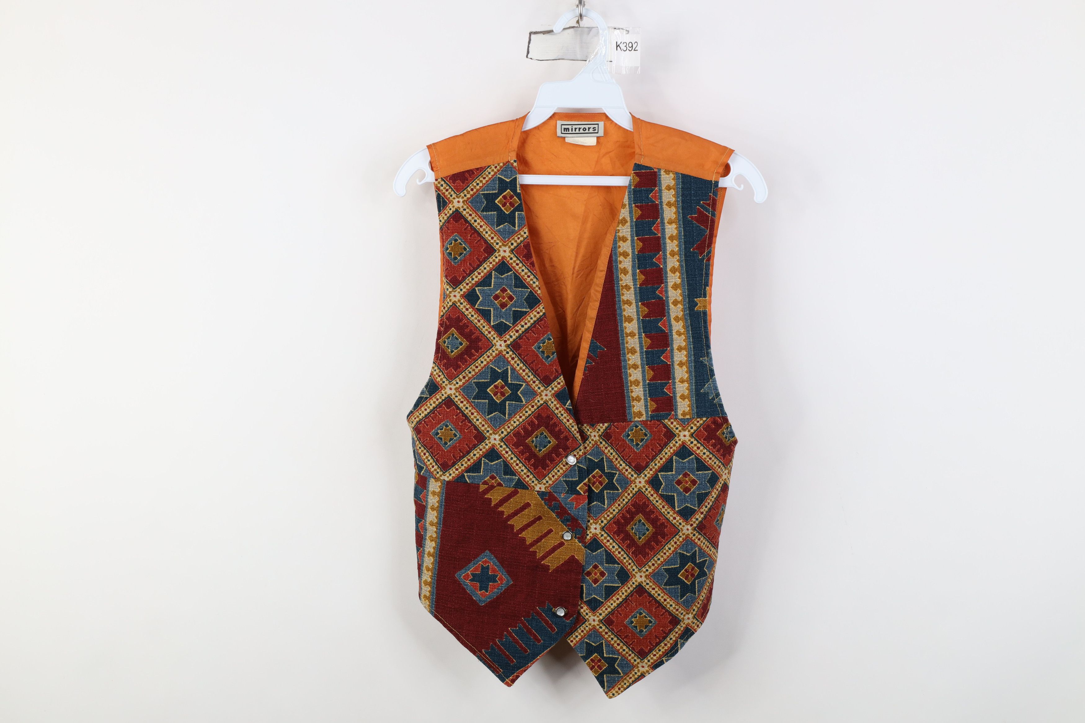 Vintage Vintage 90s Streetwear Rainbow Southwestern Vest Jacket USA Size M / US 6-8 / IT 42-44 - 1 Thumbnail