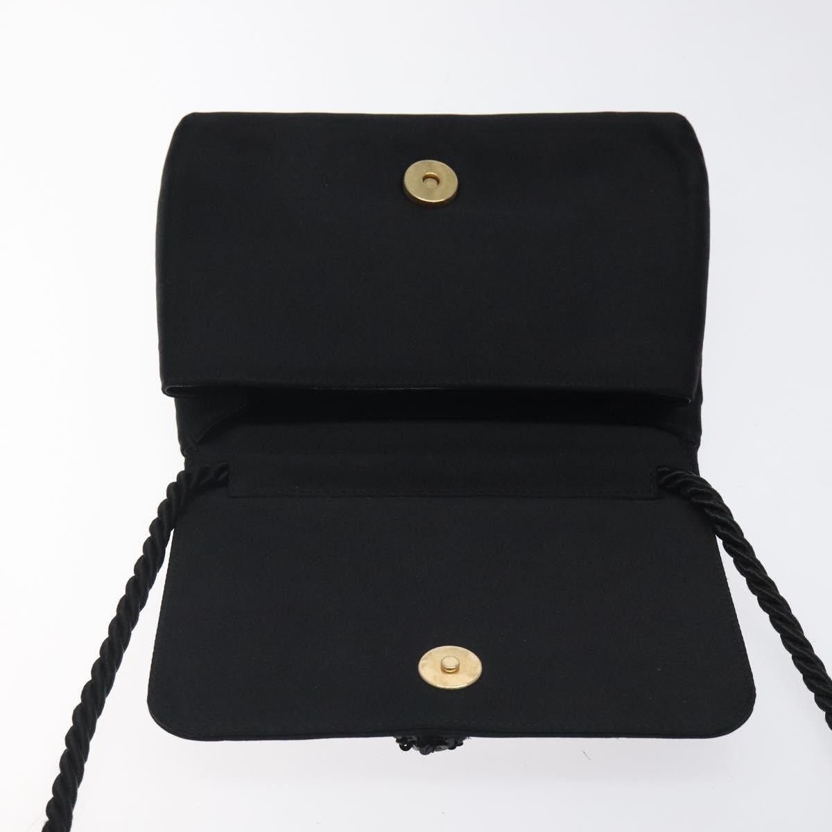 Chanel CHANEL Shoulder Bag Silk Black Gold CC Size ONE SIZE - 10 Thumbnail