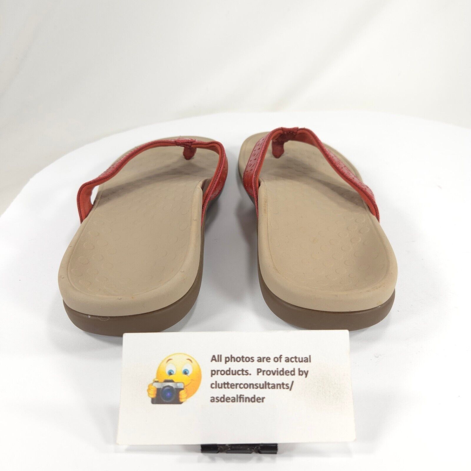 Vionic Vionic Tide Perf Thong Sandals Womens Size 9 TVW5302 Red Size US 9 / IT 39 - 3 Thumbnail