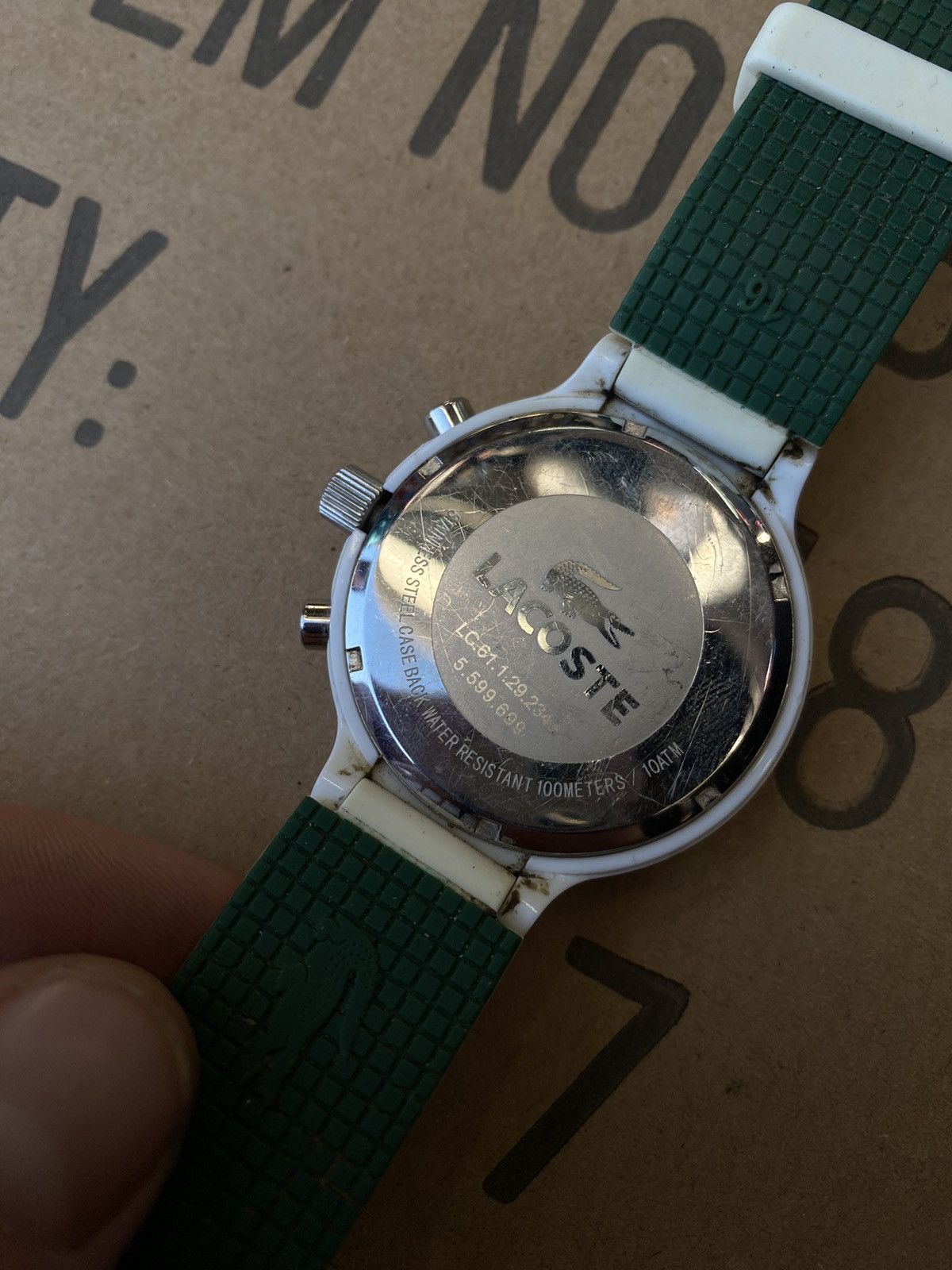 Japanese Brand × Lacoste × Vintage Lacoste White Chronograph 10ATM - Japanese Brand Size ONE SIZE - 7 Thumbnail