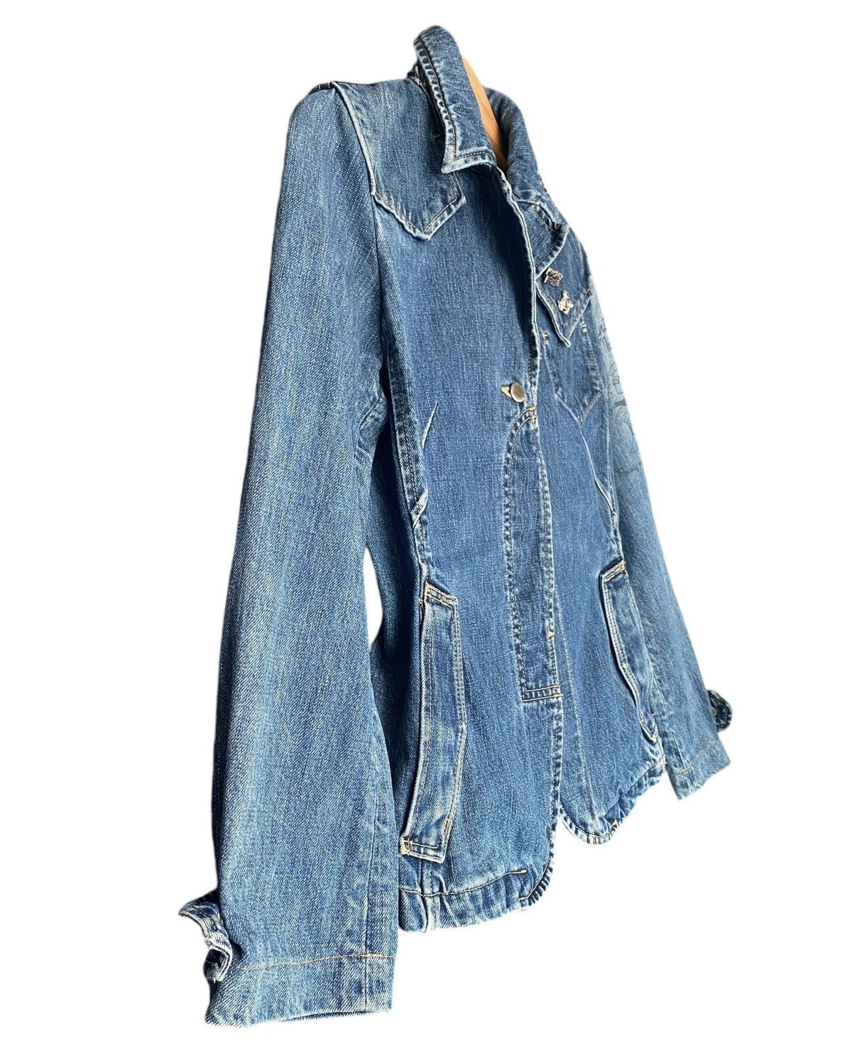 Disney × Vintage Vtg ARTISAN WALT DISNEY Denim Jacket Size XS / US 0-2 / IT 36-38 - 10 Thumbnail