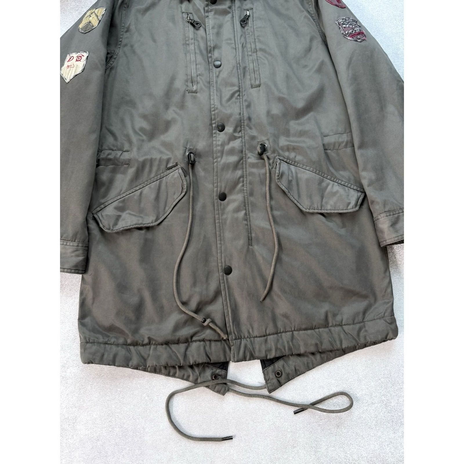 Diesel Diesel Parka Jacket Men’s Military Alaska Style Faux Fur Hood Green L XXL? Size US L / EU 52-54 / 3 - 5 Thumbnail
