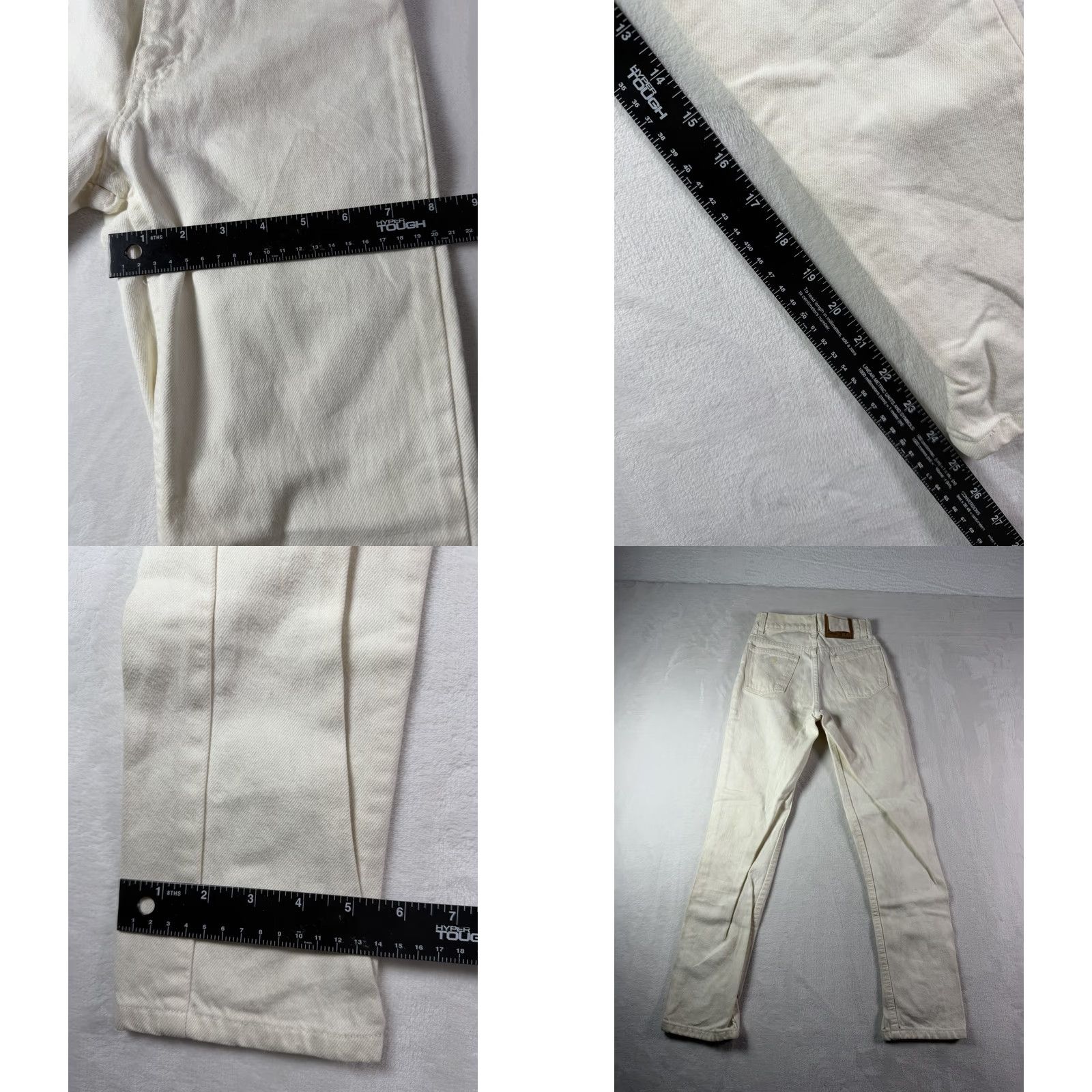 Levi's VINTAGE Levi's 512 Jeans Women's Sz 12 White Denim Slim Fit Tapered Leg 90s USA Retro Size 34" / US 12 / IT 48 - 8 Thumbnail