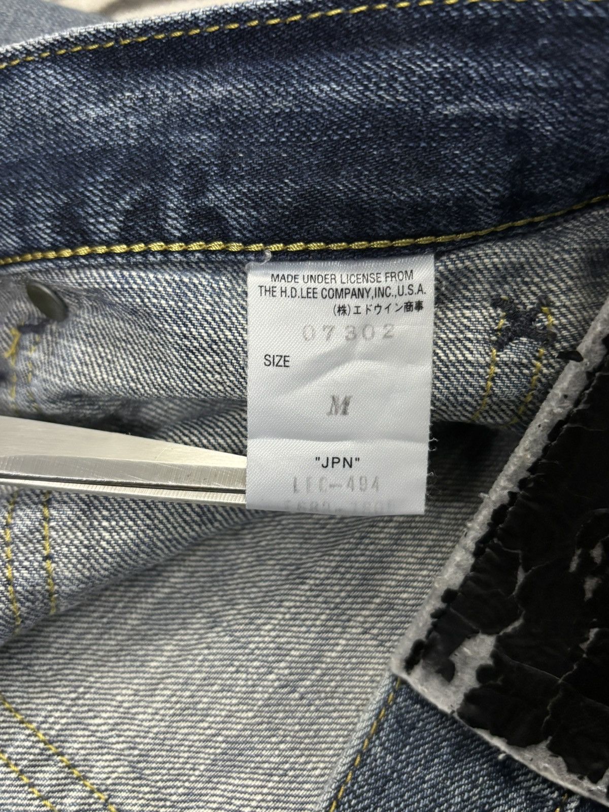 Lee Vintage Lee Riders Twisted Leg Flare Distressed Jeans Size US 32 / EU 48 - 18 Thumbnail