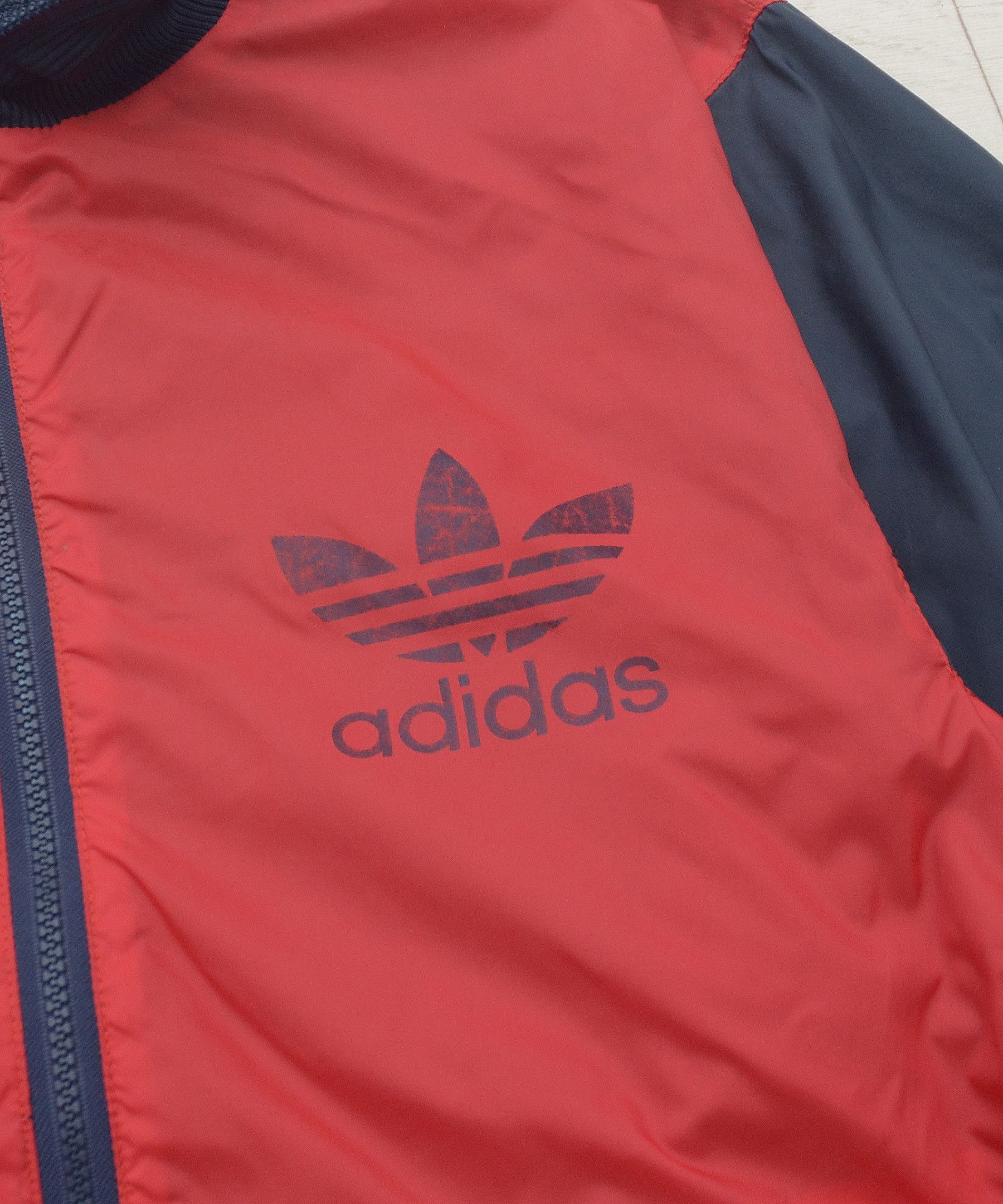 Adidas × Vintage 90s Vintage Adidas Original Track Bomber Jacket Size US L / EU 52-54 / 3 - 5 Thumbnail