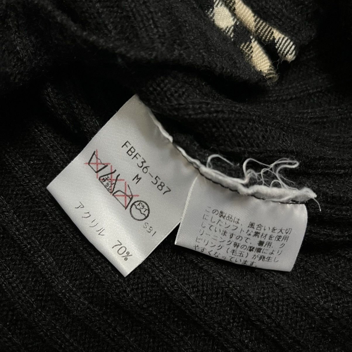Burberry BURBERRY BLUE LABEL Nova Check Full Zip Wool Knit Sweater Size M / US 6-8 / IT 42-44 - 6 Thumbnail
