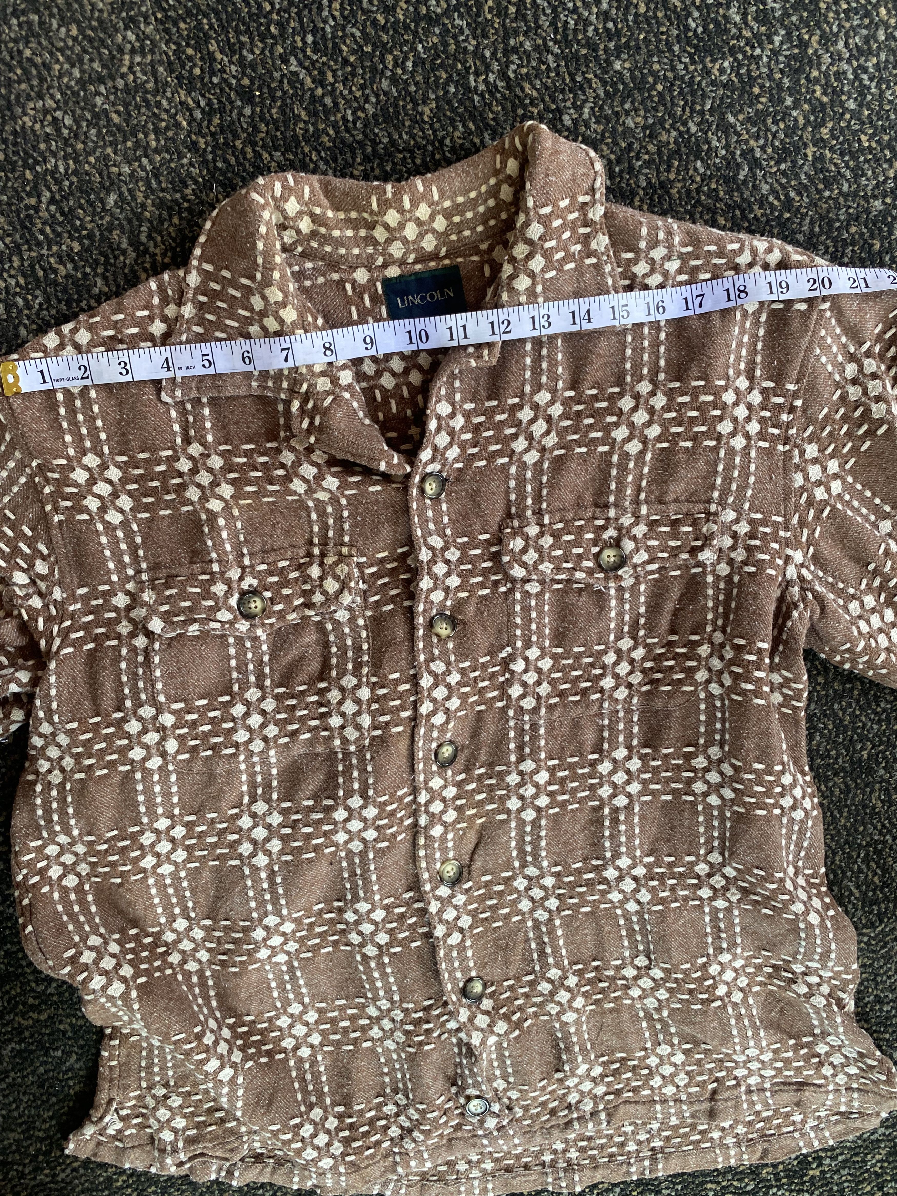 Japanese Brand × Vintage Lincoln Sashiko japan button shirt Size US L / EU 52-54 / 3 - 13 Thumbnail