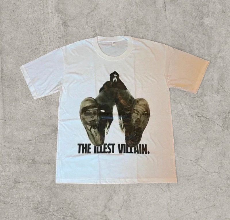 Japanese Brand Vintage style tshirt in white, MF Doom. Size L Size US M / EU 48-50 / 2 - 1 Thumbnail