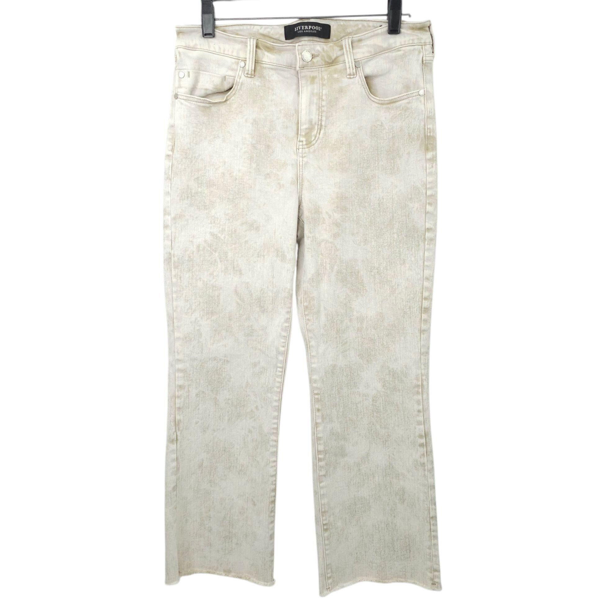 Other Liverpool Hannah Tie Dye Crop Jeans Women 10/30 Biscuit Tan Size 28" / US 6 / IT 42 - 1 Thumbnail