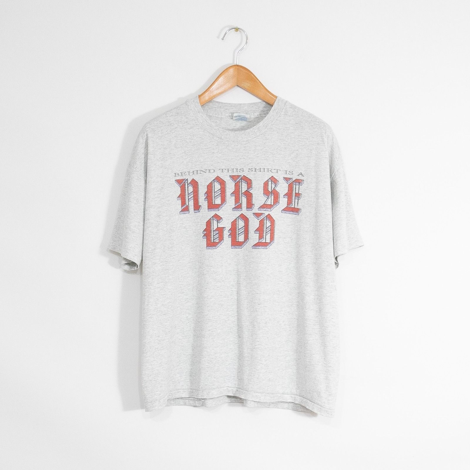 Vintage Vintage 90s Norse God Odin T Shirt Mens XL Nordic Mythology Size US XL / EU 56 / 4 - 1 Thumbnail
