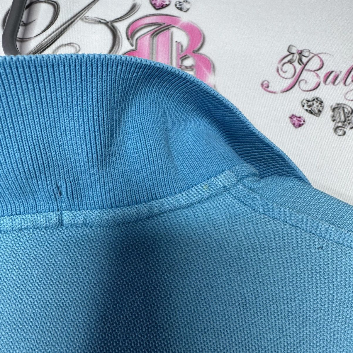 Yves Saint Laurent YSL collared shirt tshirt blue with ysl white embroidery Size US L / EU 52-54 / 3 - 6 Thumbnail