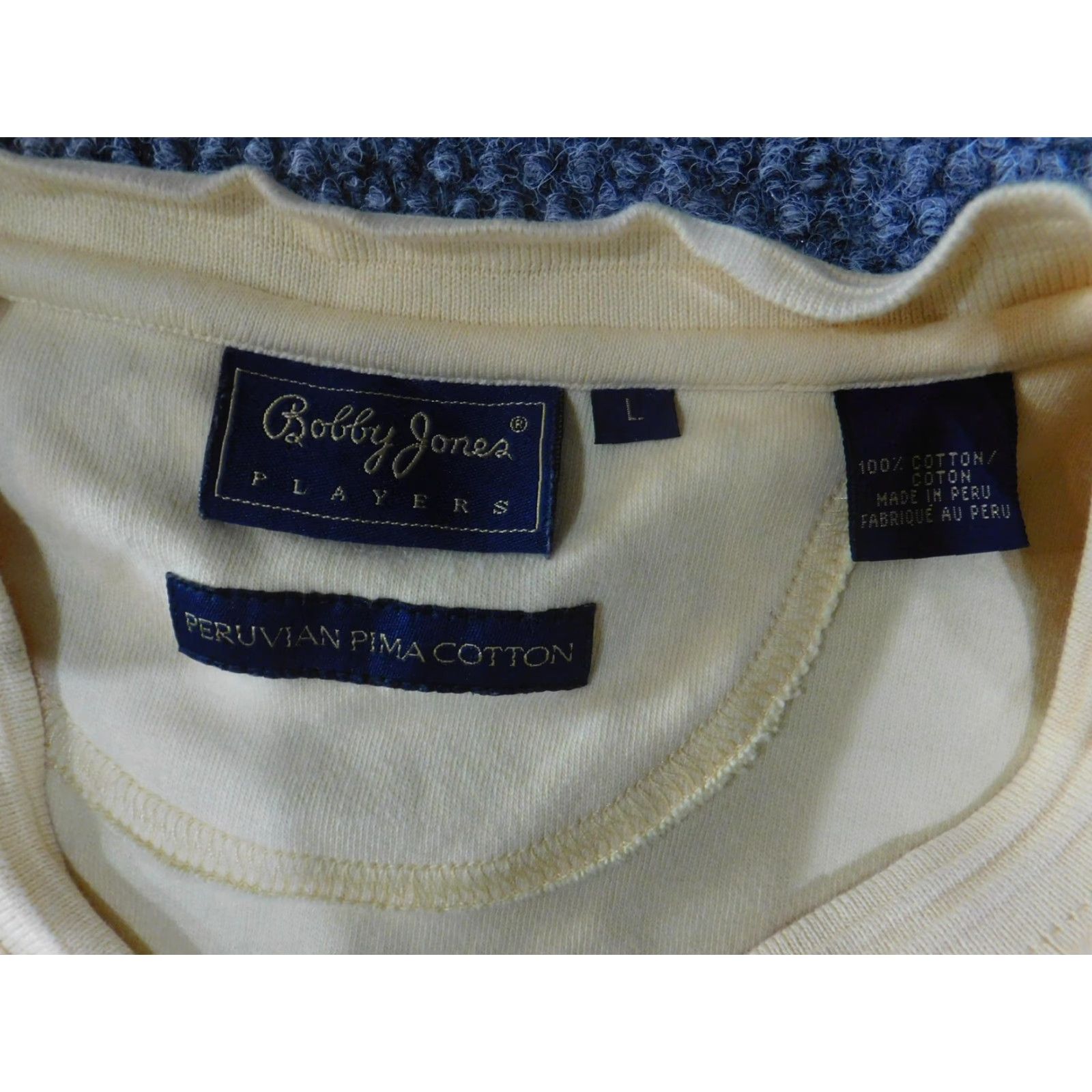 Vintage Bobby Jones Sweater Vest Mens L Yellow V-Neck Pima Cotton Golf Vest Size US L / EU 52-54 / 3 - 6 Thumbnail