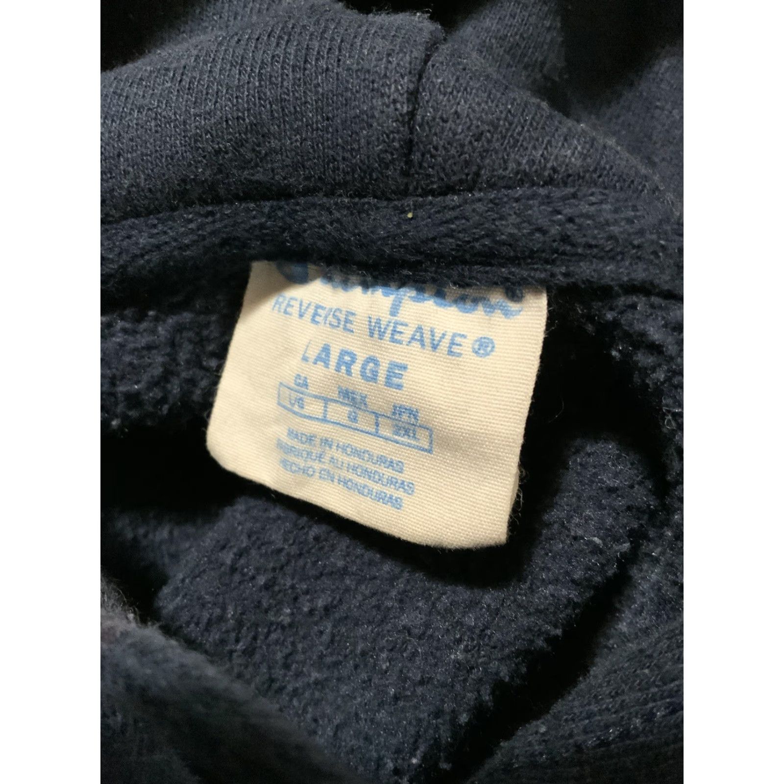 Champion Champion Reverse Weave I Love CoolKicks Graphic Navy Blue Pullover Hoodie Sz. L Mens Blue Size US L / EU 52-54 / 3 - 5 Thumbnail