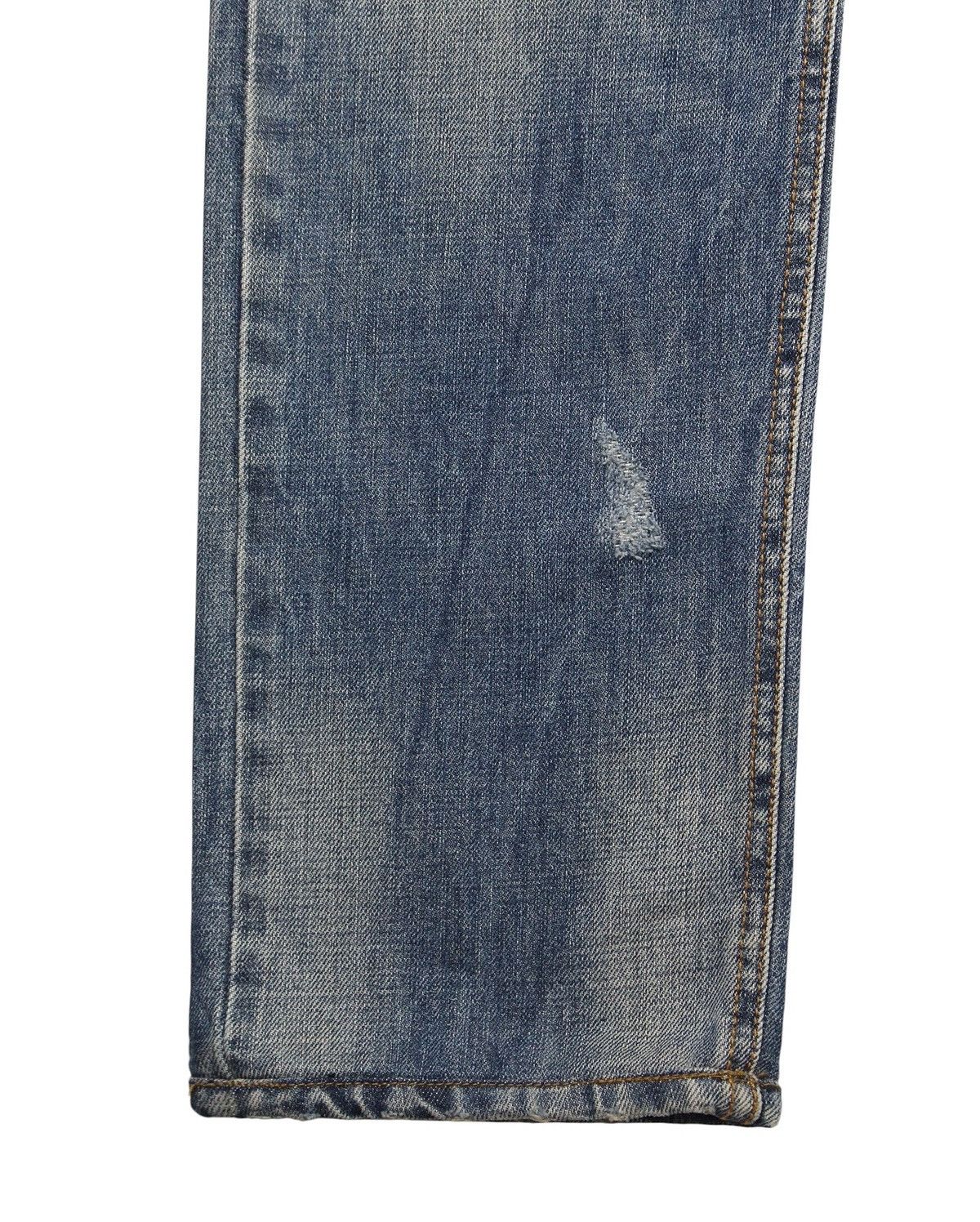 Dirk Bikkembergs SS2010 DIRK BIKKEMBERGS BLUE DISTRESSED DENIM JEANS Size US 31 - 5 Thumbnail