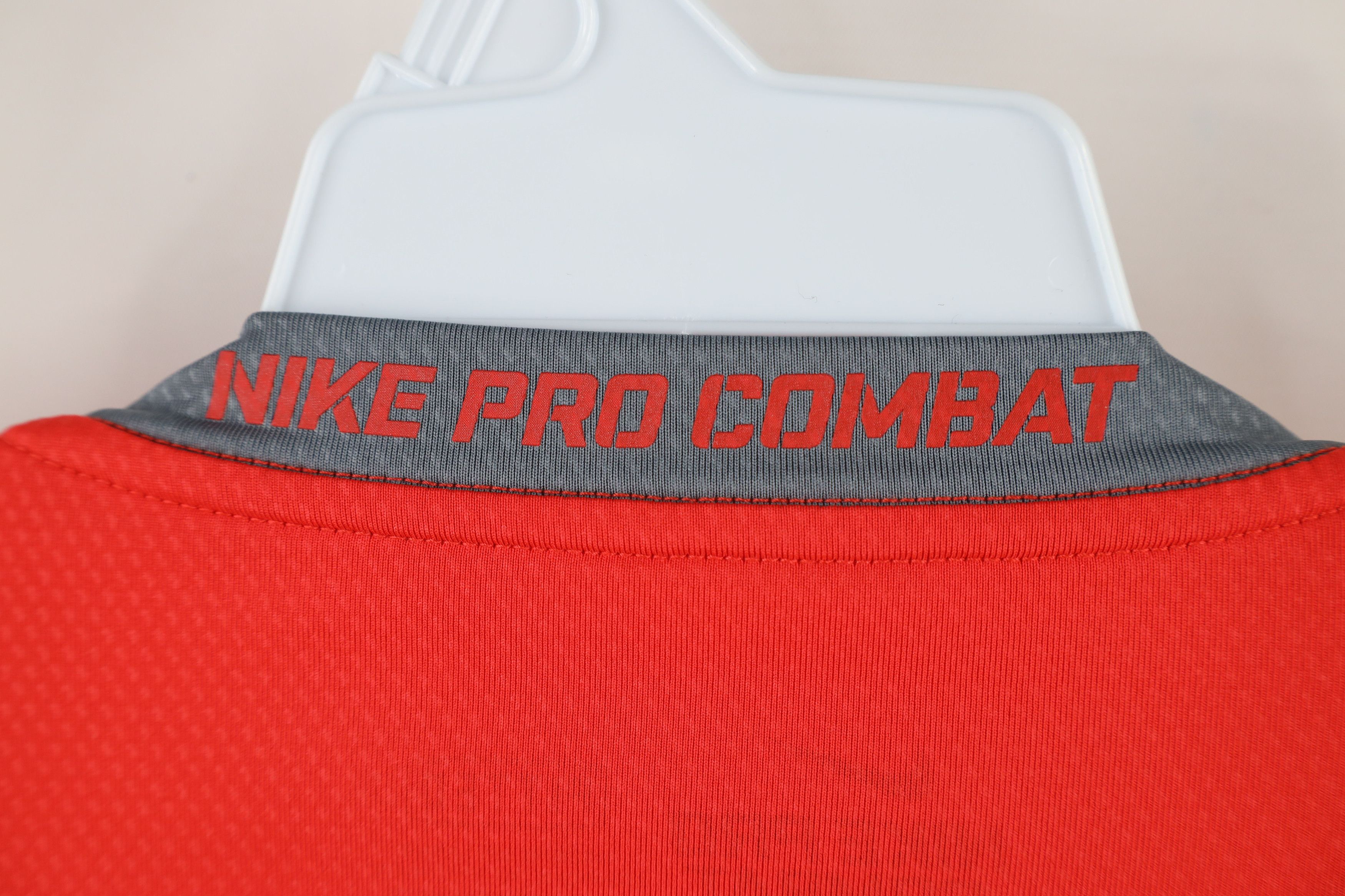 Nike × Vintage Nike Pro Combat Hypercool Training Long Sleeve T-Shirt Red Size US XL / EU 56 / 4 - 12 Thumbnail