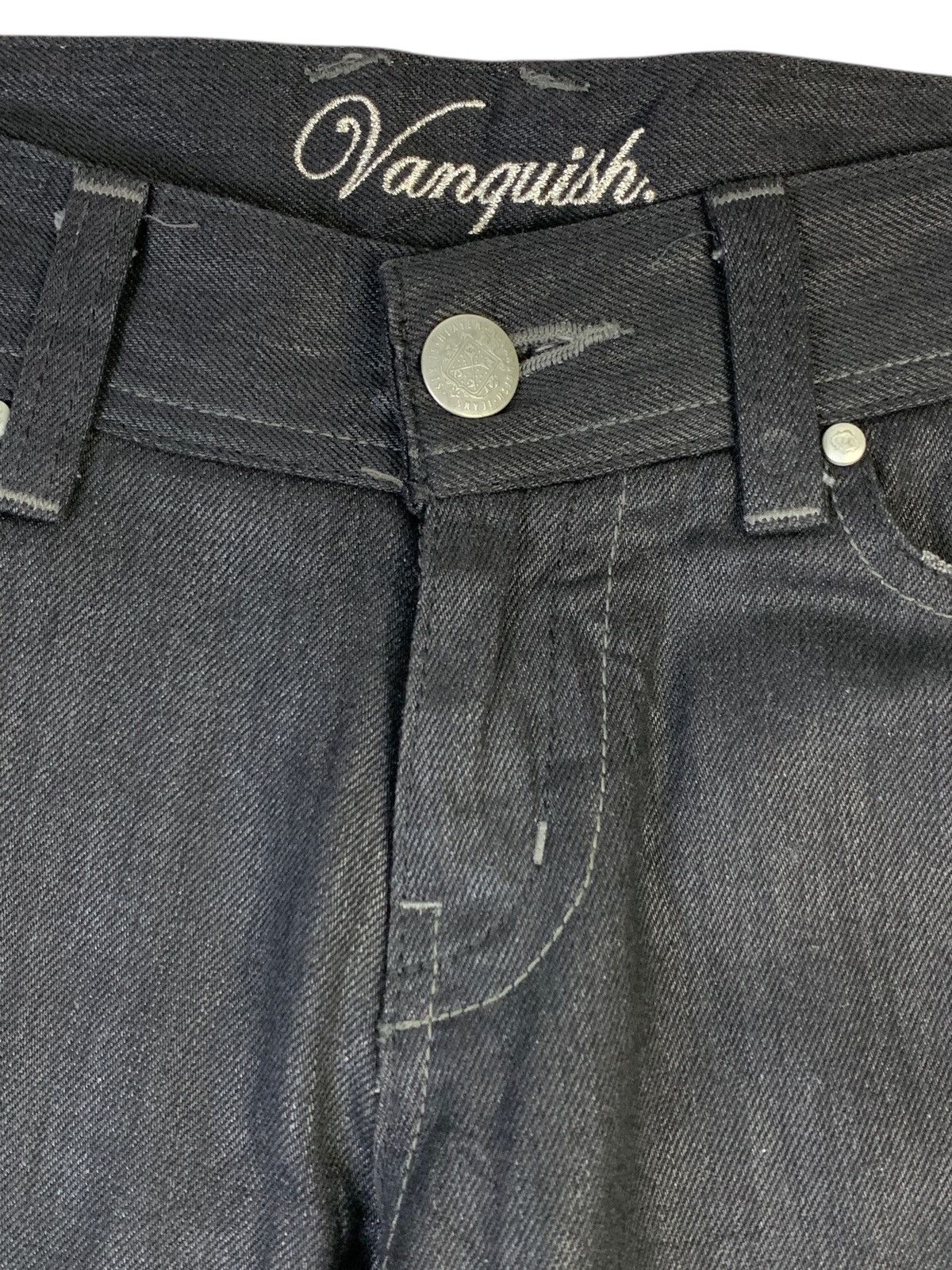 Vanquish Y2K 2000’s Vanquish Gold Japan Black Flare denim Size US 28 / EU 44 - 4 Thumbnail