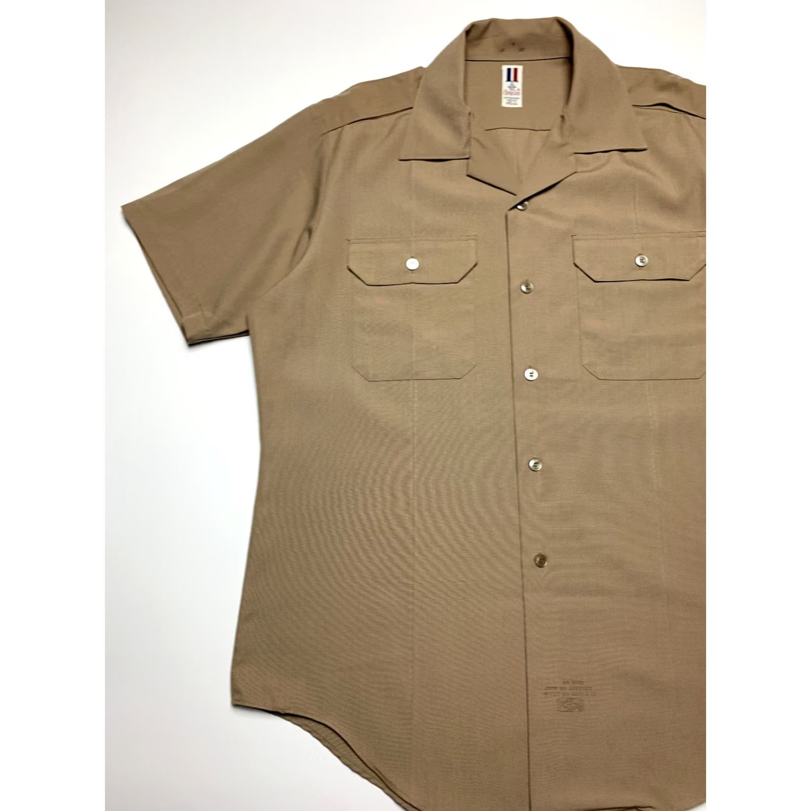 Vintage Flying Cross Uniform Short Sleeve Shirt Medium Green Military Shirt Small Profile Shirt Mens Medium Size US M / EU 48-50 / 2 - 4 Thumbnail