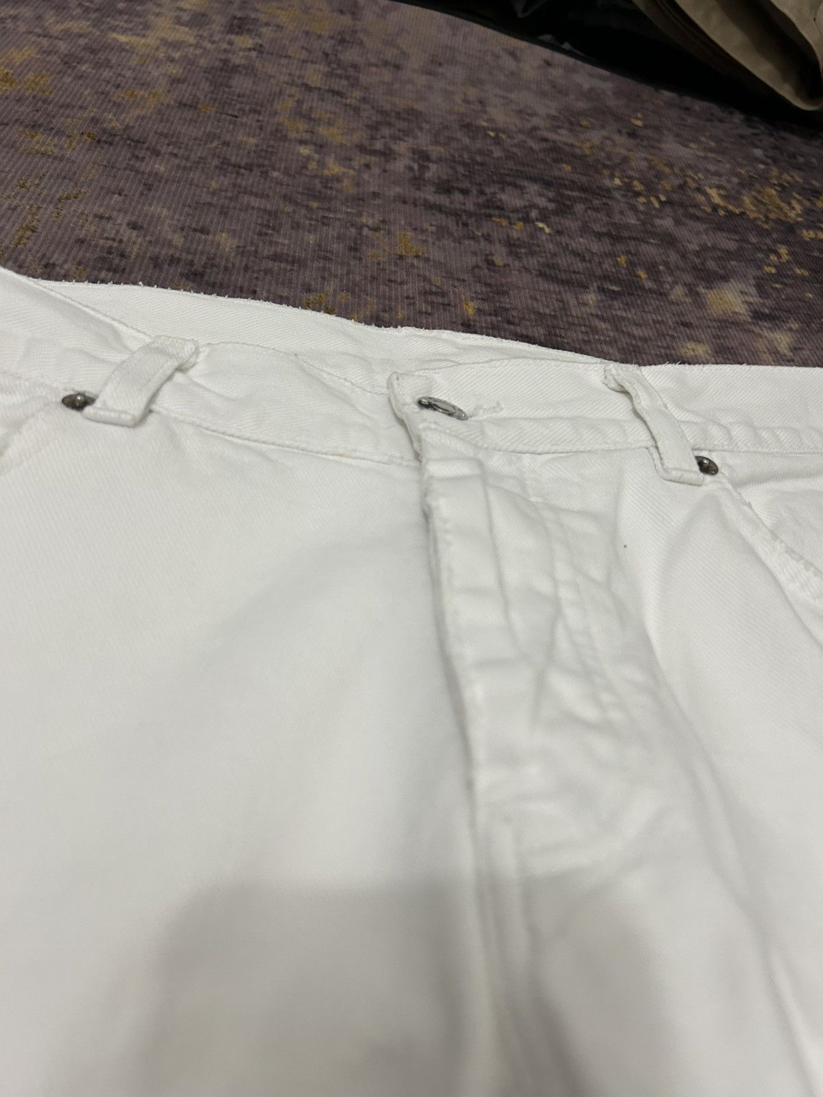 Helmut Lang Helmut Lang White Vintage Broken Denim Size US 32 / EU 48 - 8 Thumbnail