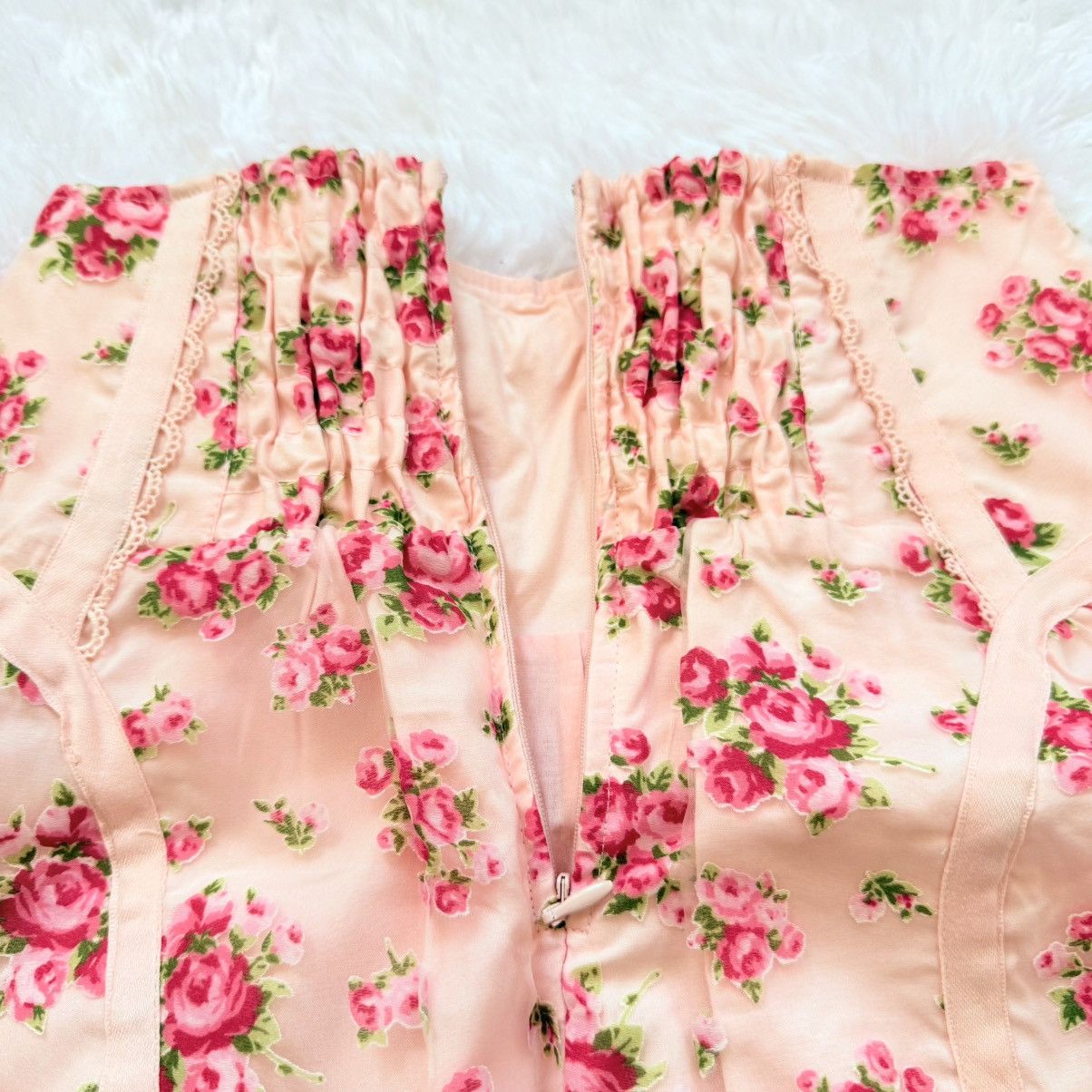 LIZ LISA Liz Lisa floral skirt shorts flowers Gal Japan pink Lolita Size 26" / US 2 / IT 38 - 4 Thumbnail