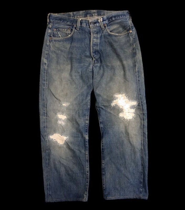 Levi's VINTAGE DAMAGED LEVIS 501 BIG E Size US 32 / EU 48 - 1 Thumbnail