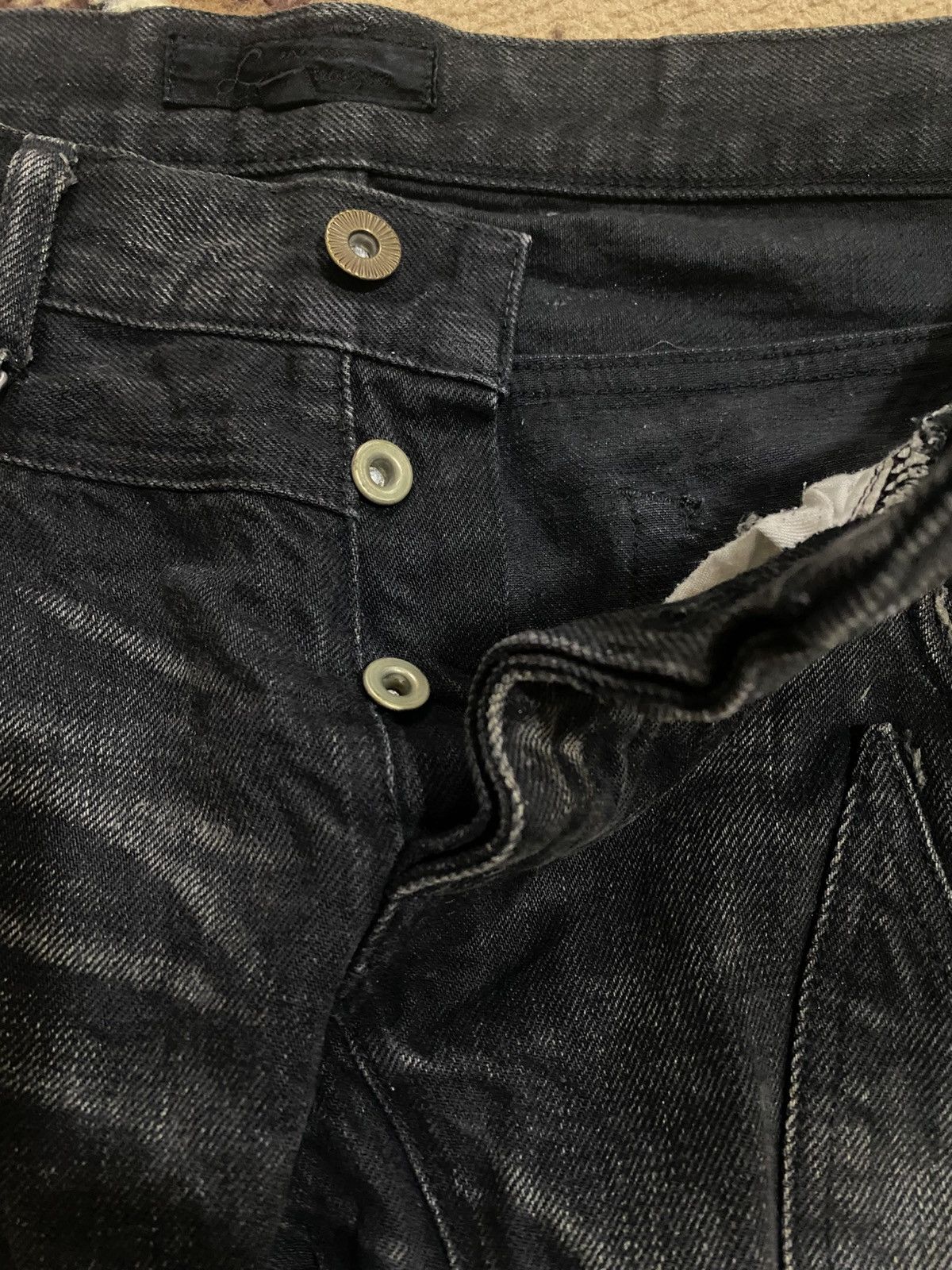 JACKROSE Jackrose Rare Design Distressed Pinned Flare Denim Size US 30 / EU 46 - 12 Thumbnail