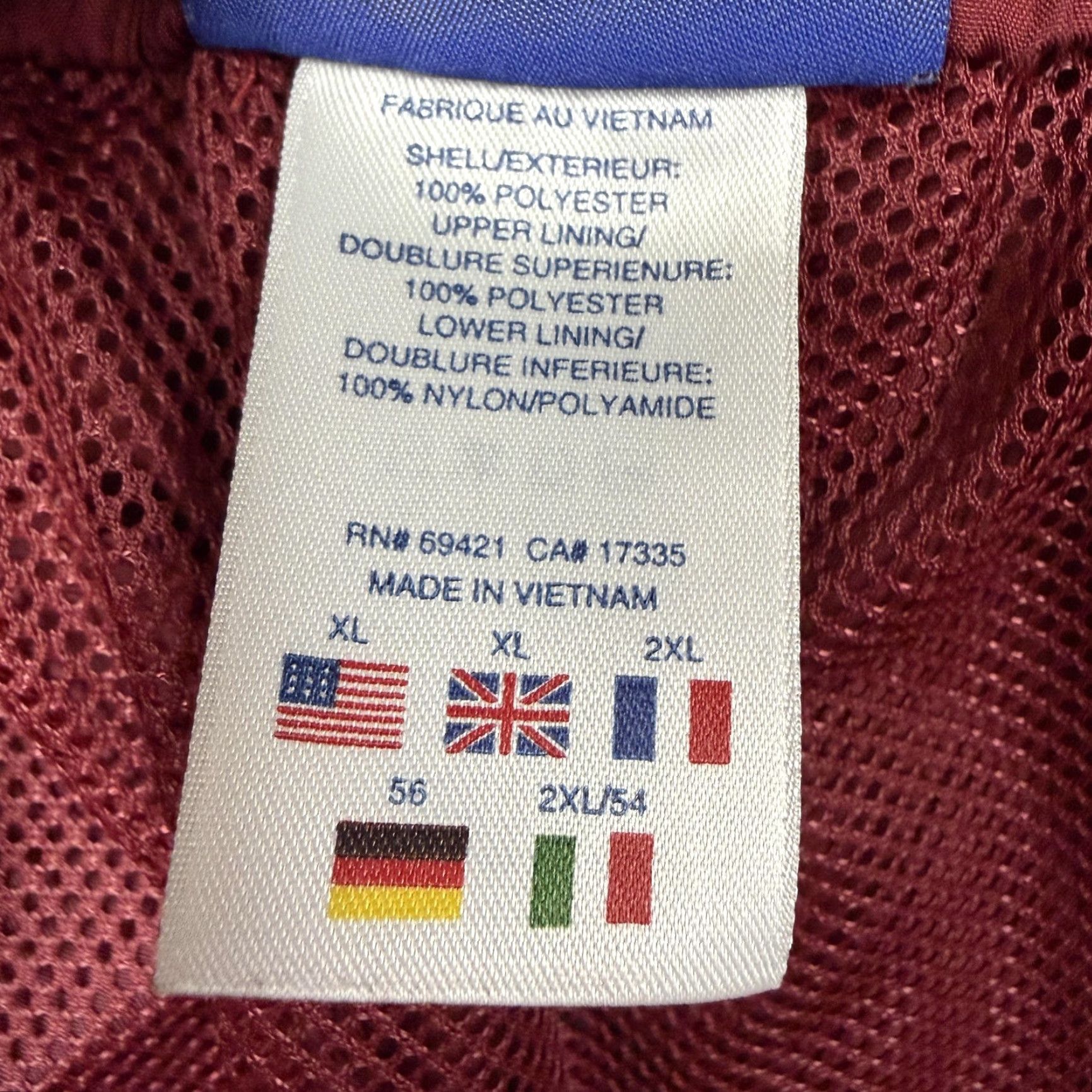 Reebok VINTAGE Reebok Track Pants Mens XL Red Side Stripe Zip Ankle Pockets Athletic Slim Straight Size US 36 / EU 52 - 7 Thumbnail