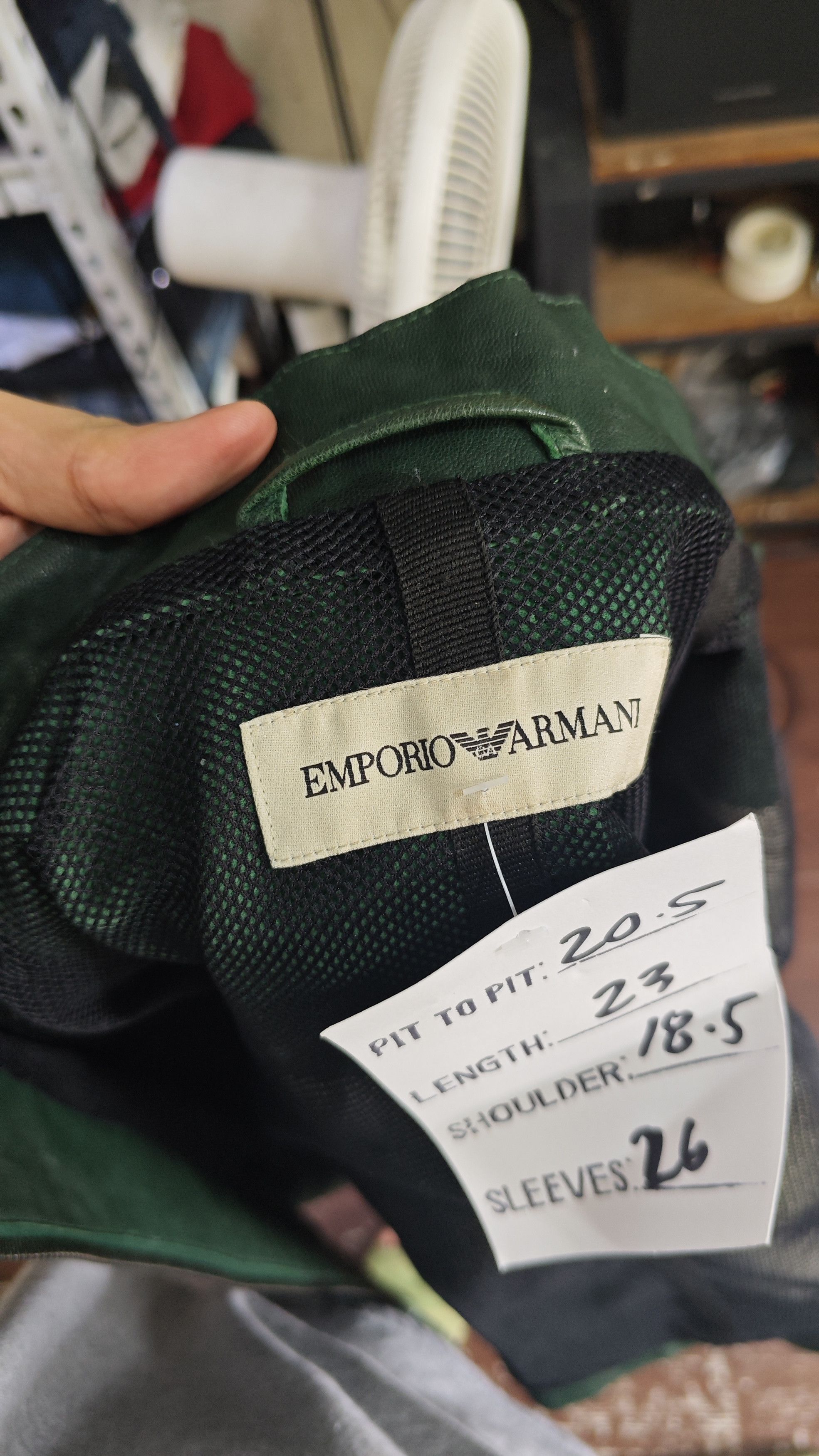 Emporio Armani × Giorgio Armani Spring/Summer 2005 Girogio Armani Archival Leather Jacket Size US M / EU 48-50 / 2 - 6 Thumbnail