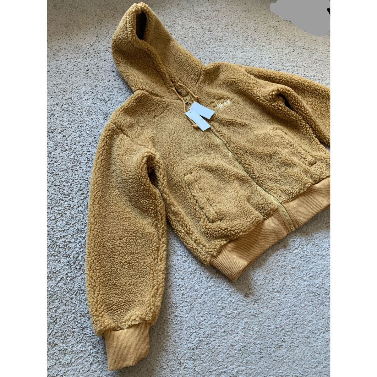 Stussy STUSSY LOGO SHERPA FLEECE HOODIE JACKET Size US S / EU 44-46 / 1 - 18 Thumbnail